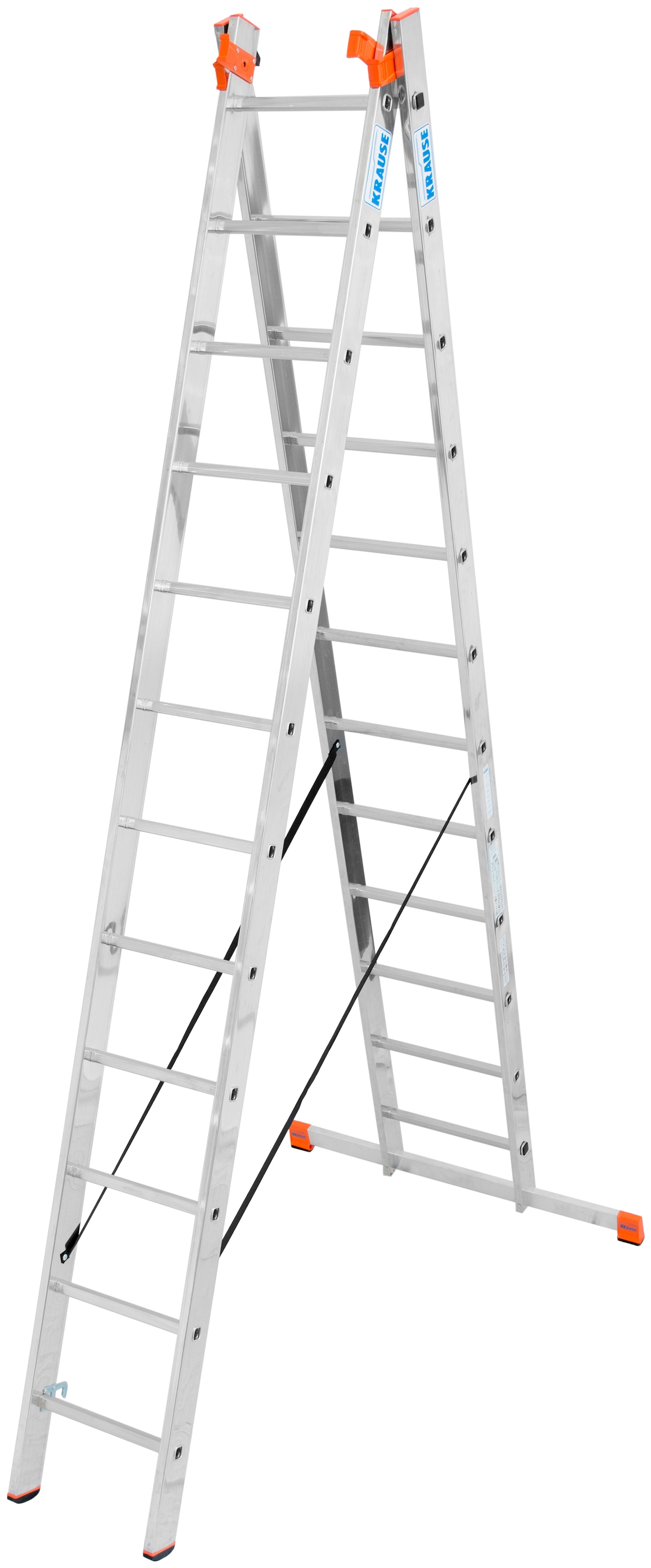KRAUSE Vielzweckleiter »Tribilo«, Alu, 3x12 Sprossen, Arbeitshöhe ca. 930 cm