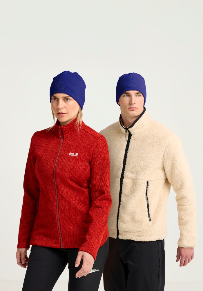 Jack Wolfskin Beanie »REAL STUFF BEANIE« Fleecemütze, leicht, aus recycelten Materialien