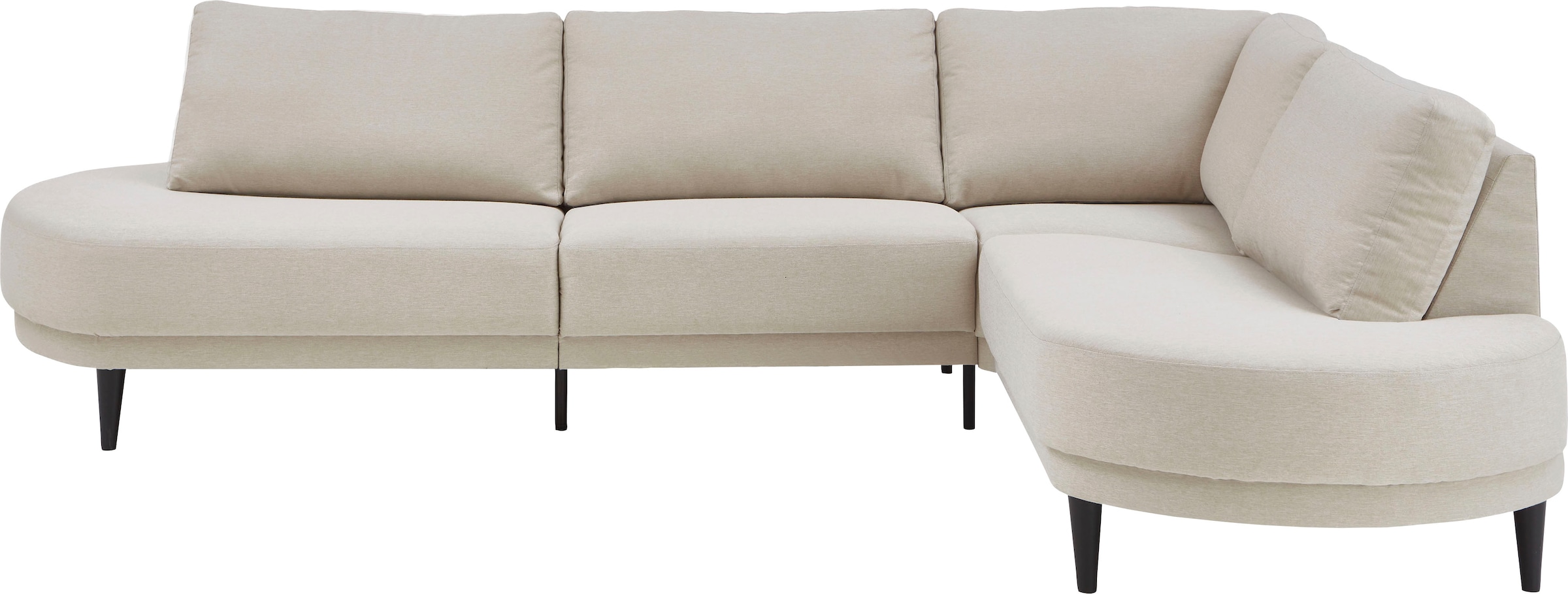 ATLANTIC home collection Ecksofa »Ronny L-Form«, mit Wellenunterfederung, rechts/links montierbar