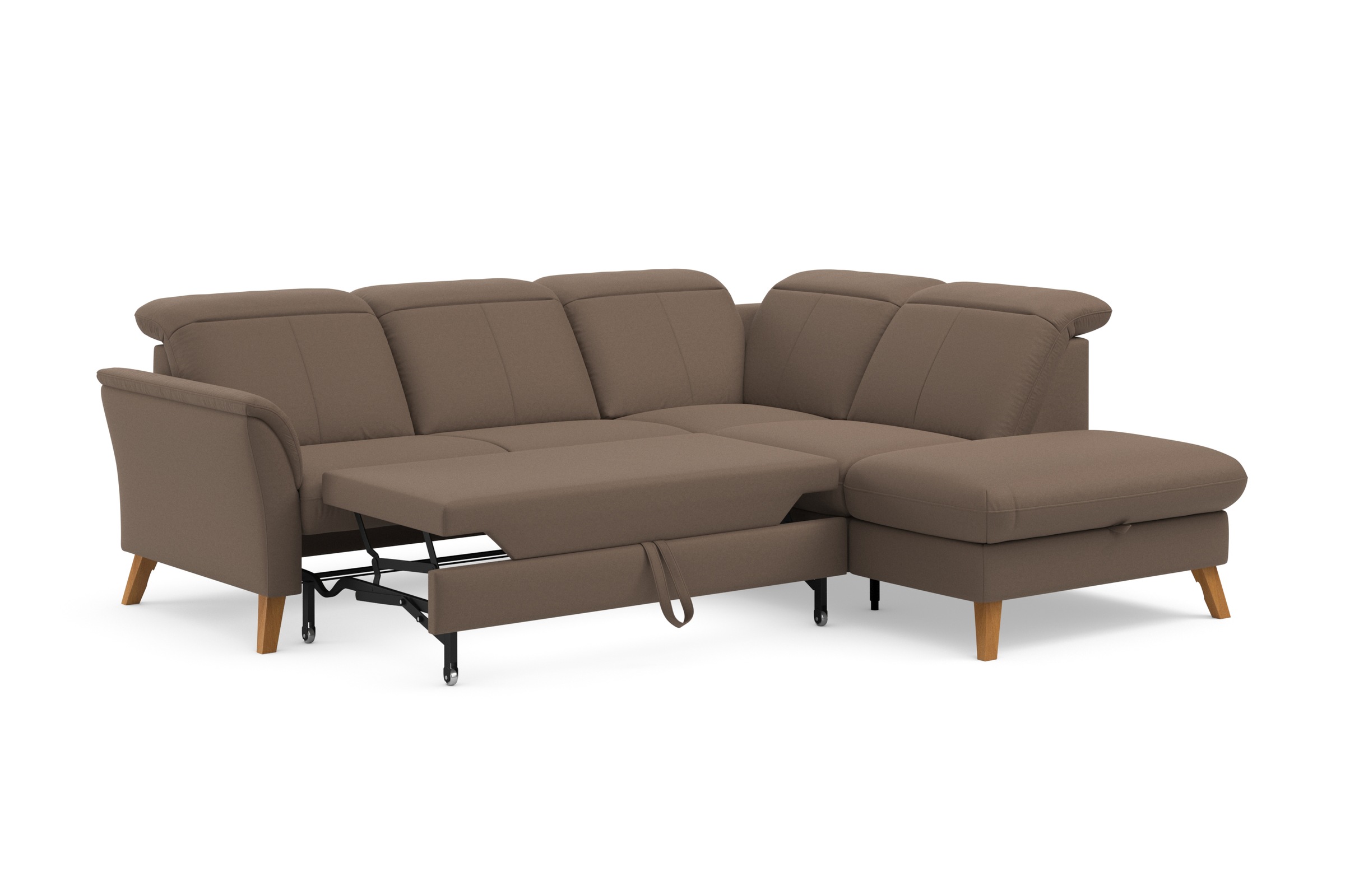 sit&more Ecksofa »Romero L-Form«, wahlweise mit oder ohne TV-Funktion, Bettfunktion, Bettkasten