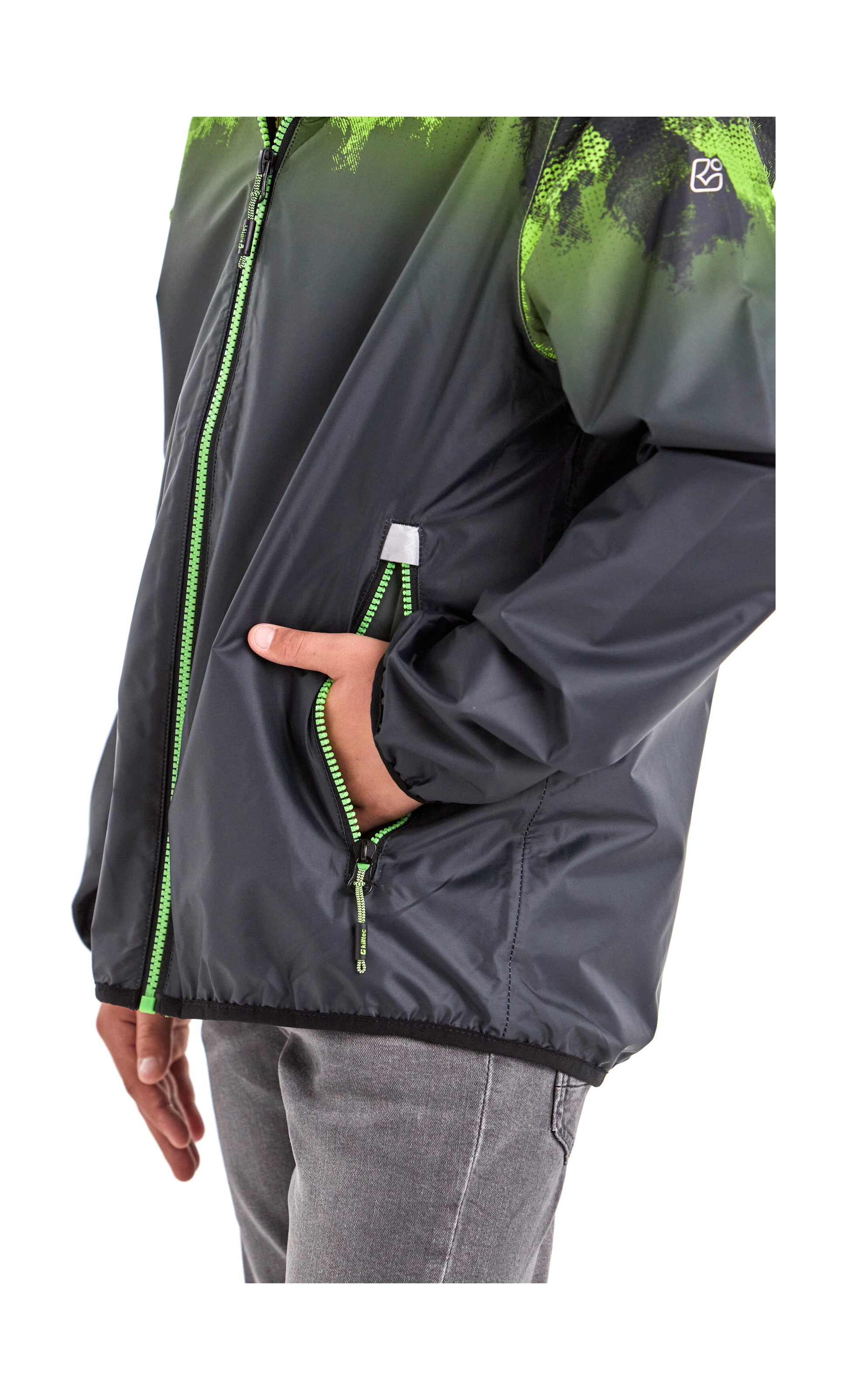 Killtec Outdoorjacke »Lyse BYS JCKT B«, Leichte, wasserdichte Kinderjacke, klein verpackbar, cooles Muster