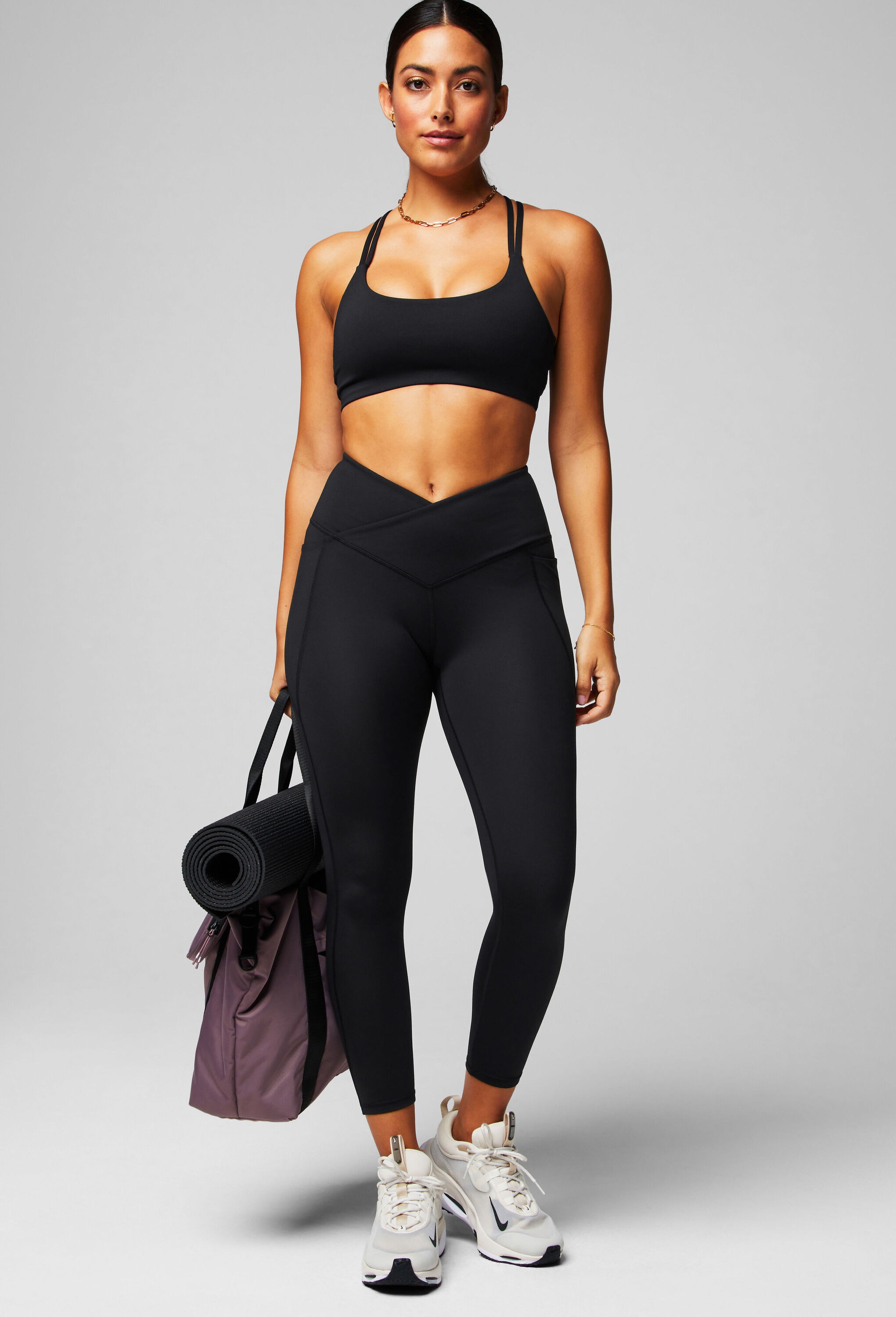 Fabletics Leggings »Fabletics Leggings Oasis PureLuxe HW Crossover 7/8 Leggings«  aus blickdichtem Stoff und mit mittlerer Kompression