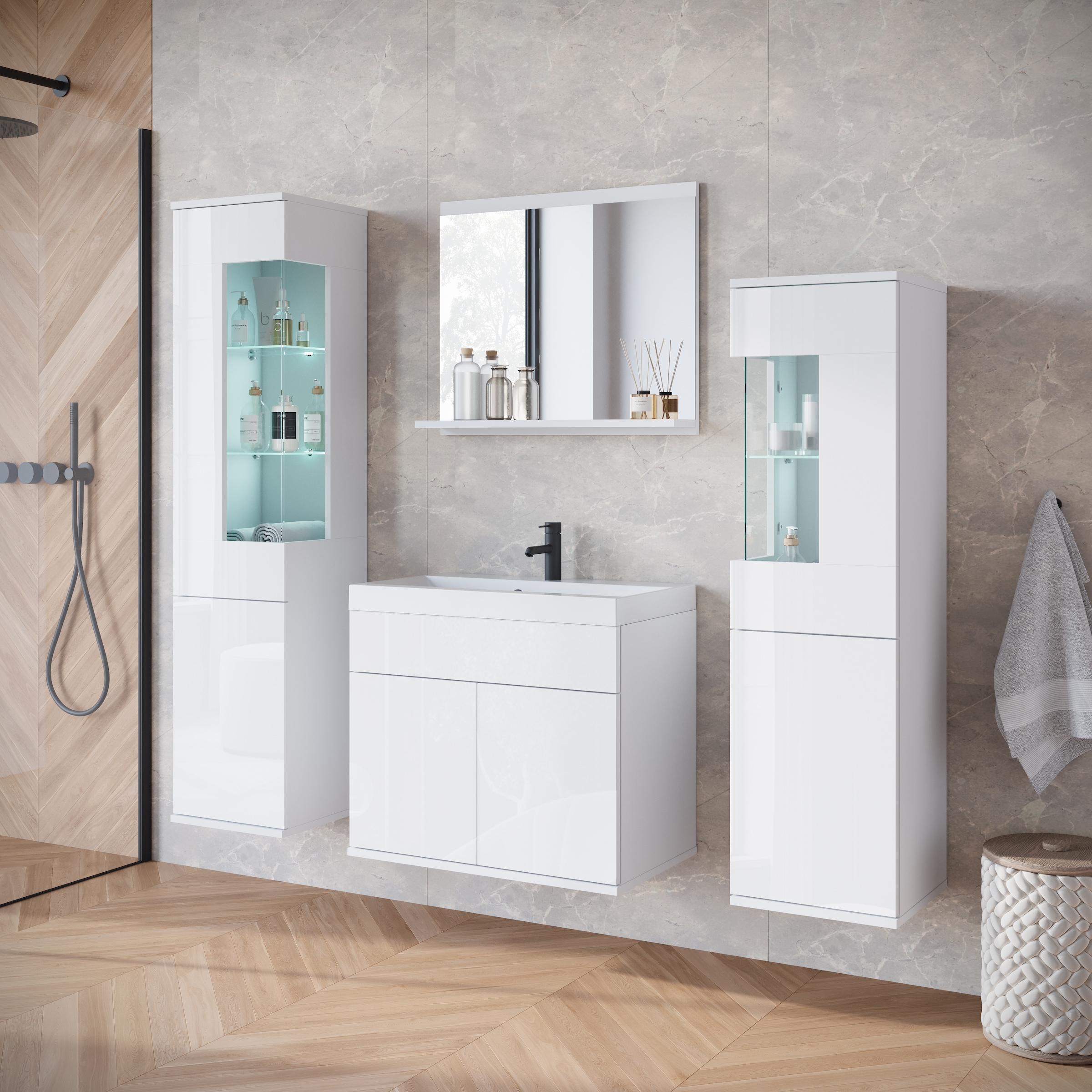 INOSIGN Badmöbel-Set »Kenia« Set, 5 Stk. tlg.