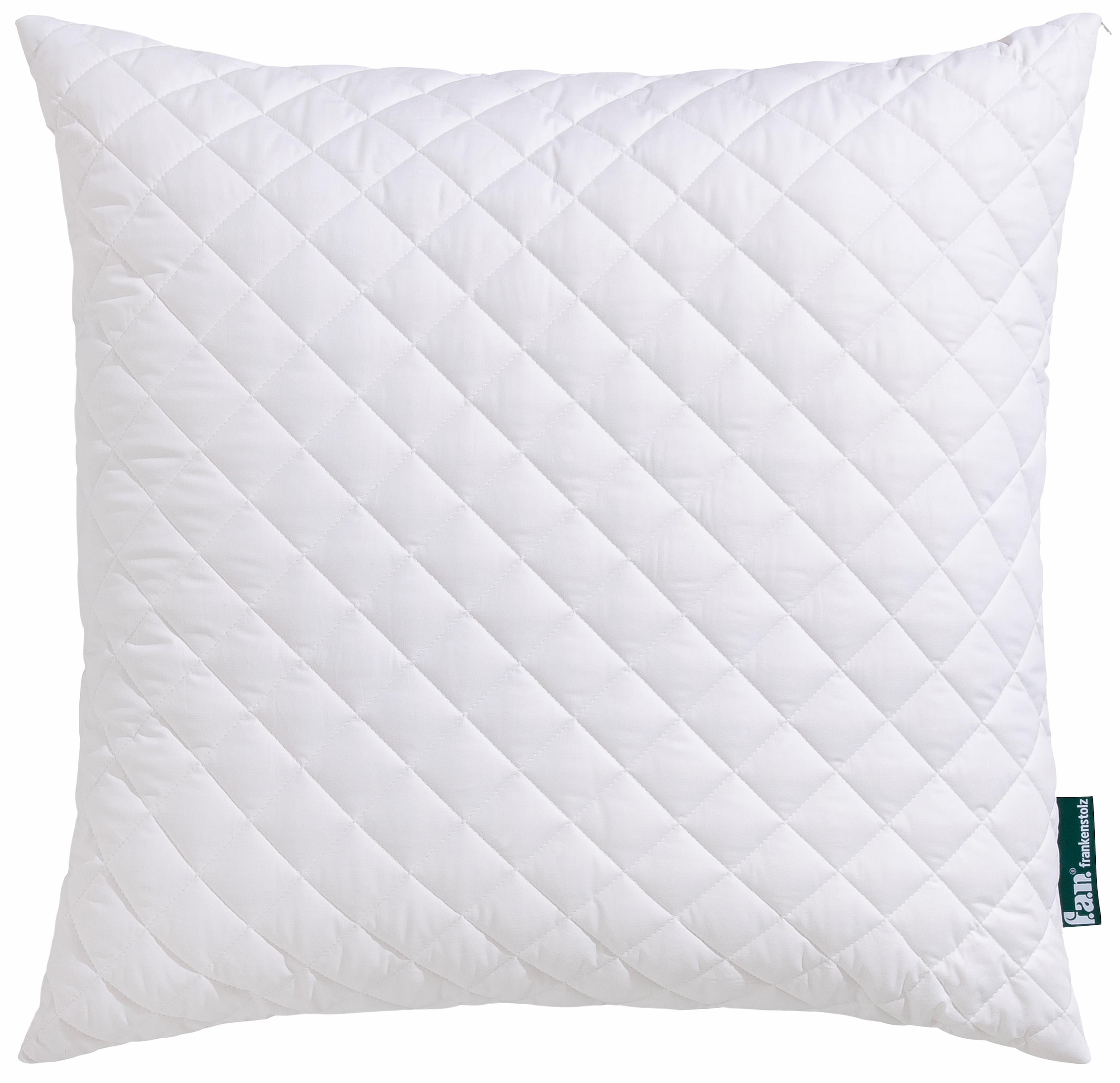fan Kunstfaserkopfkissen »KS Baumwolle«, Füllung: 100% Polyester, Bezug: 100% Baumwolle, (1 St.), Kochfeste Qualität „Made in Germany“