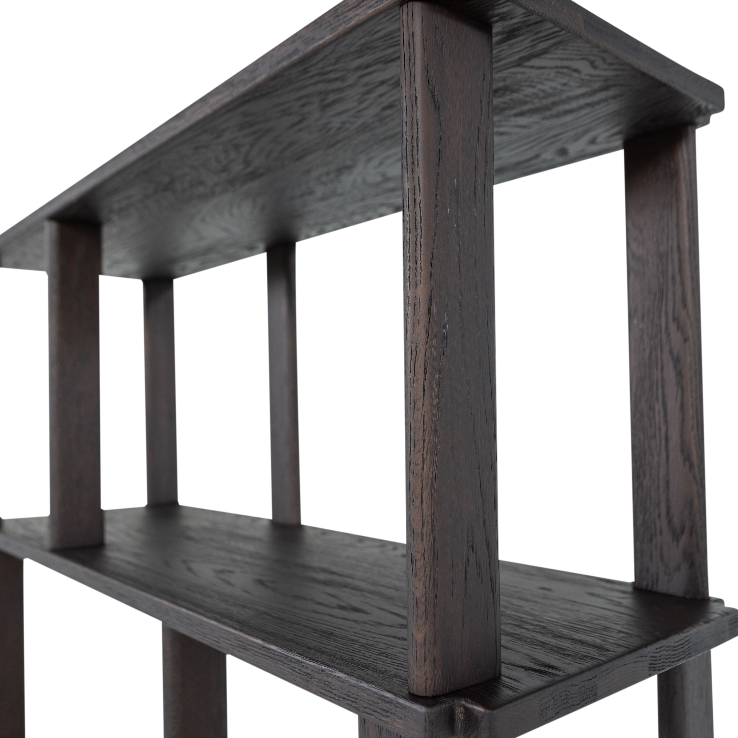WOOOD Wandregal »Riss Eichenholz mit sichtbare Maserung, B 90 x T 30 x H 186 cm« Tragkraft 10 kg pro Einlegeboden, nachbehandelbar, einfach montierbar