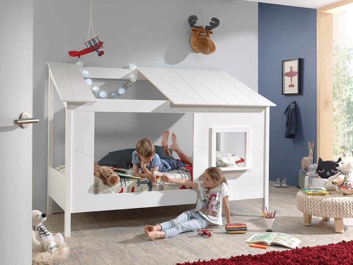 Vipack Kinderbett, Hausbett wahlweise mit Bettschublade