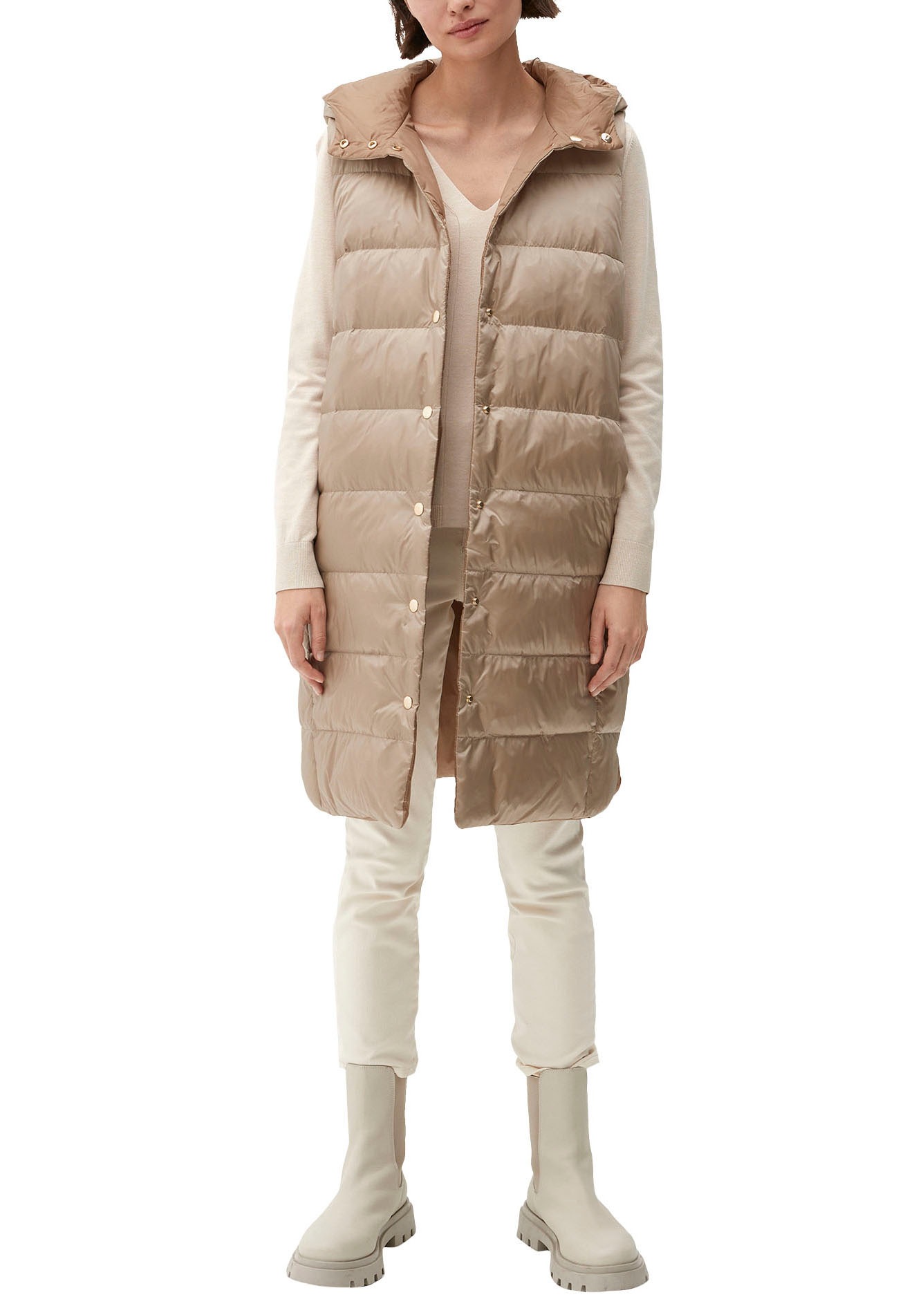 s.Oliver BLACK LABEL Steppweste mit Daunenfutter