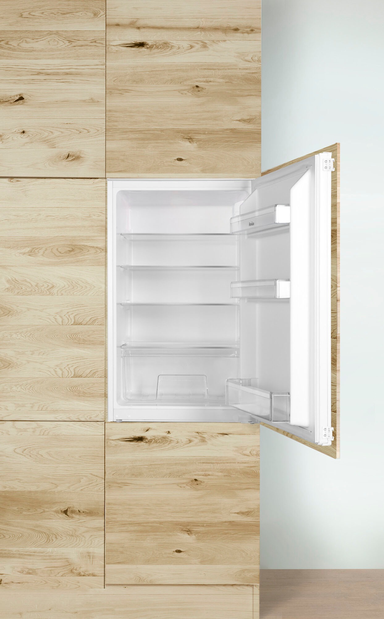 Amica Einbaukühlschrank »EVKS 16172/1«, Schlepptür-Technik