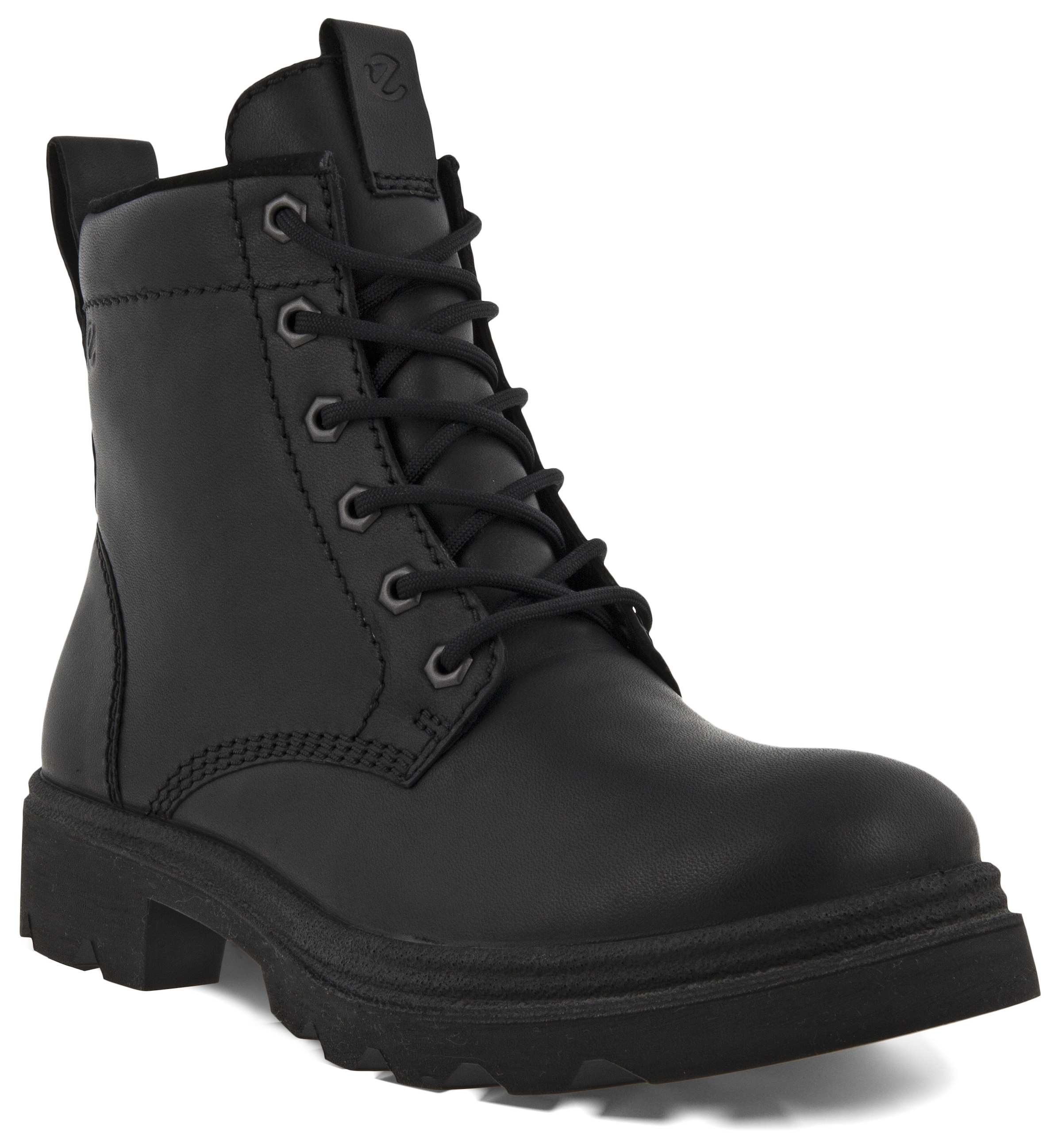 Ecco Schnürboots »GRAINER W«, Stiefelette, Winterboots, Blockabsatz, mit Schurwollfutter