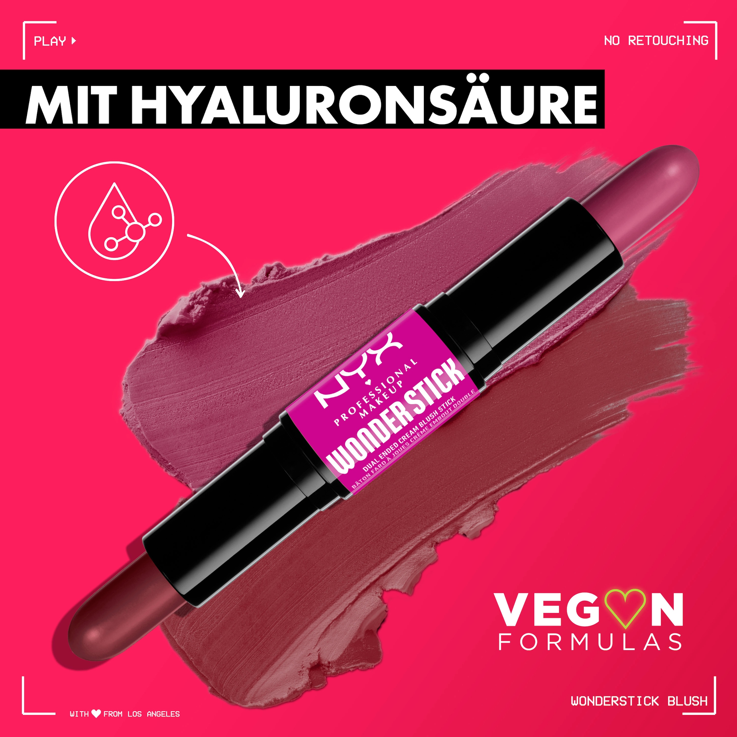 NYX Highlighter »NYX Professional Makeup Wonder Stick Blush«, mit einfacher Mischbarkeit