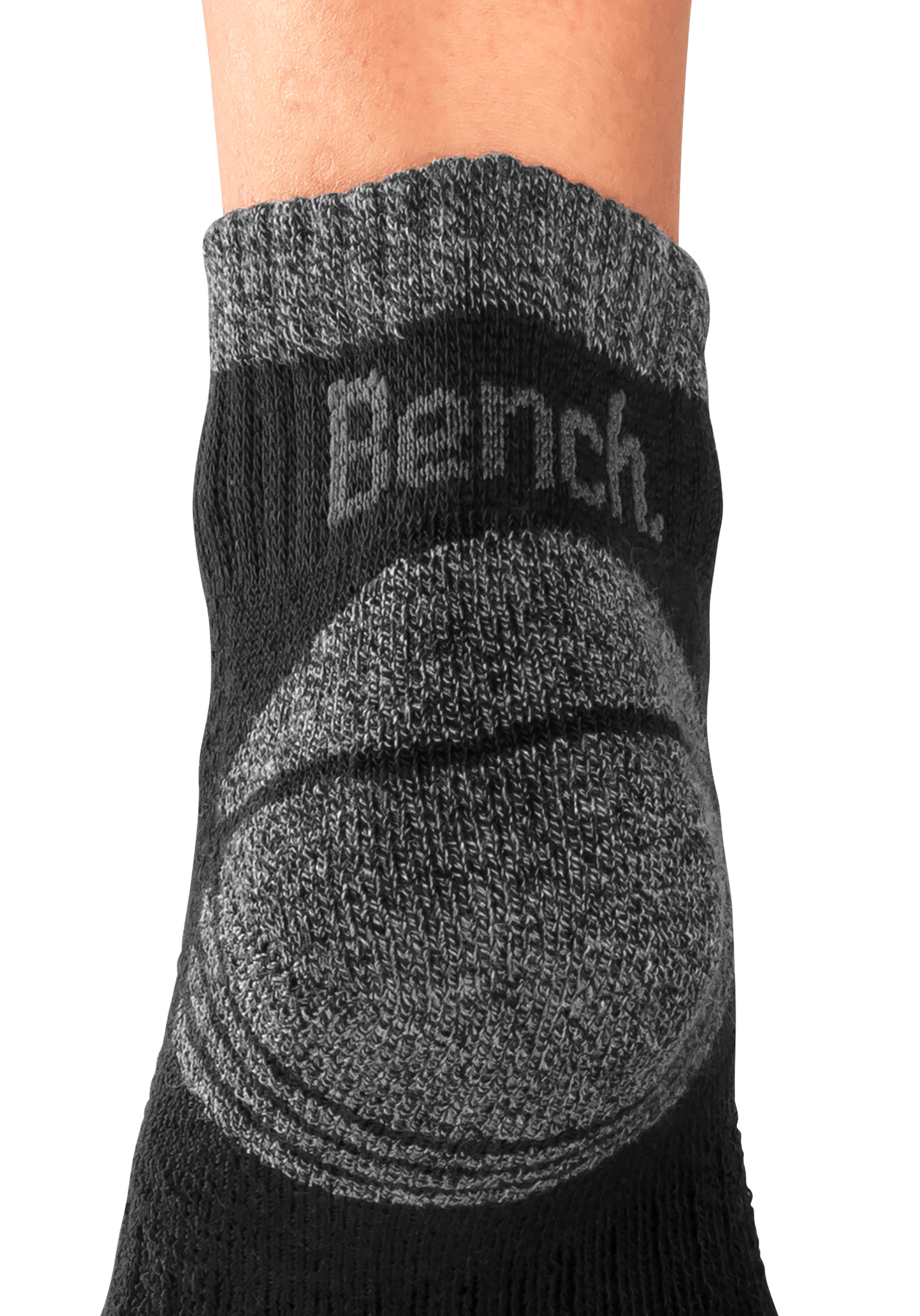 Bench. Kurzsocken, (Packung, 3 Paar), mit Mittelfußgummi und Pikee