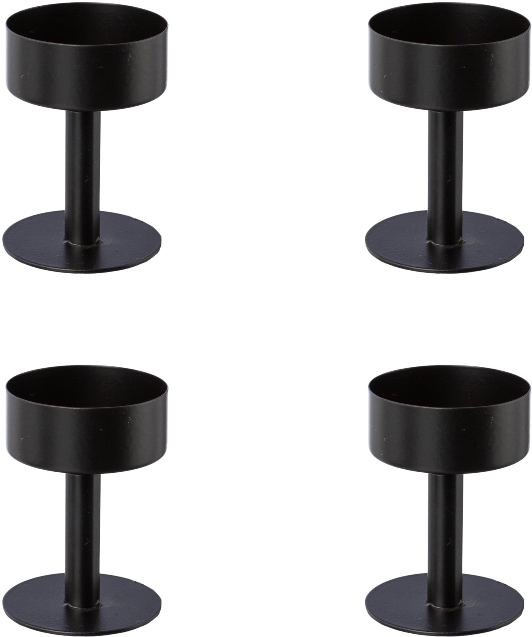 Creativ deco Kerzenhalter, bequem Set, 4er Stumpenkerzen, St.), cm für Ø (4 bestellen 4,5