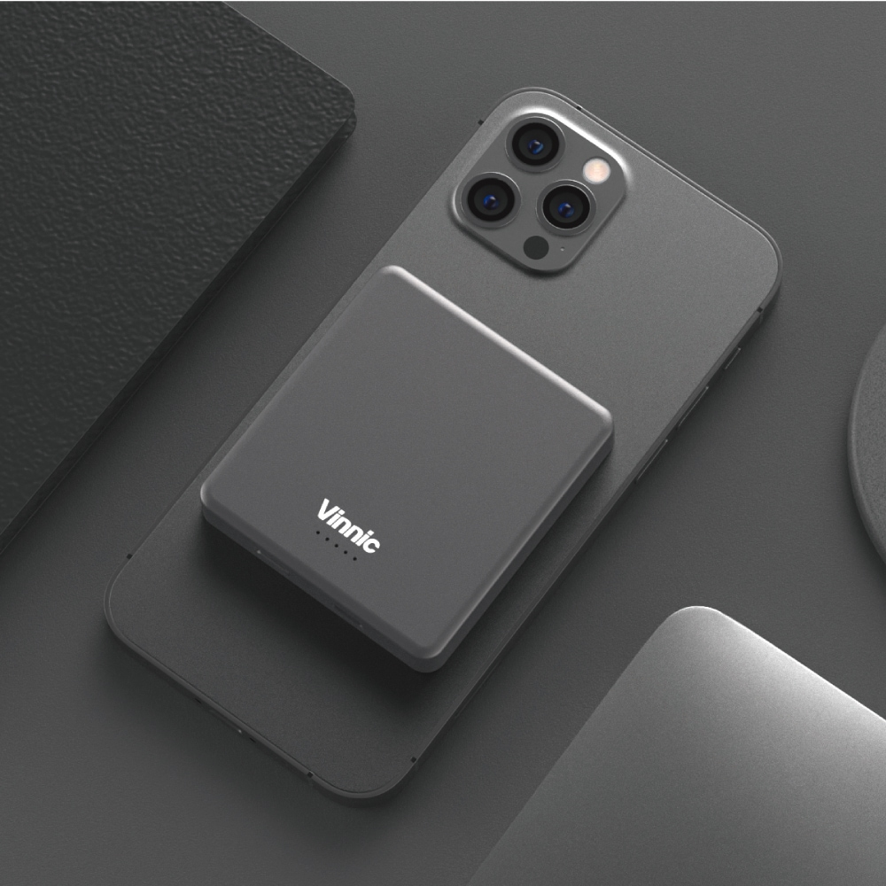 Vinnic Powerbank »MANA Magnetic Wireless Powerbank 8.000mAh«, Vinnic MANA Magnetic Wireless Powerbank 8.000mAh,blue