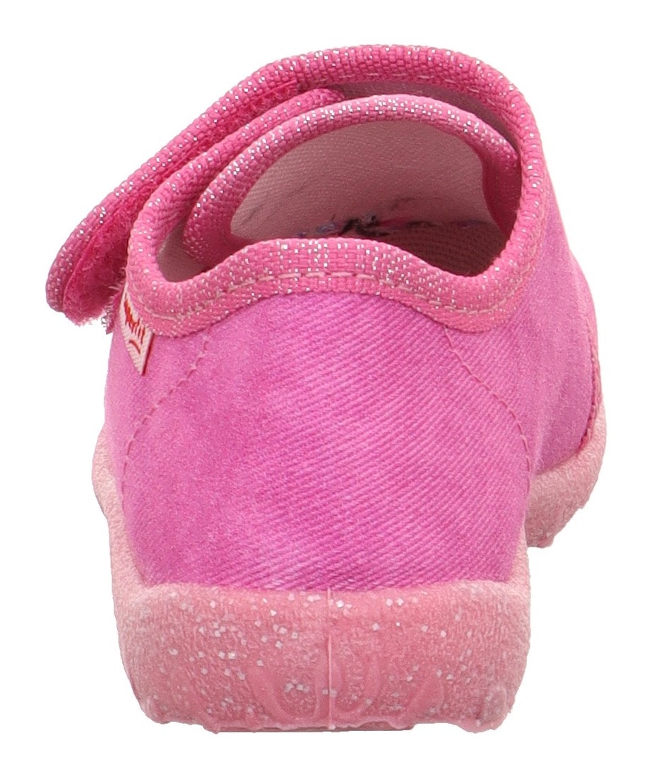 Superfit Hausschuh »SPOTTY , WMS: mittel«  Kindergartenschuh mit Klettverschluss, Größenschablone zum Download