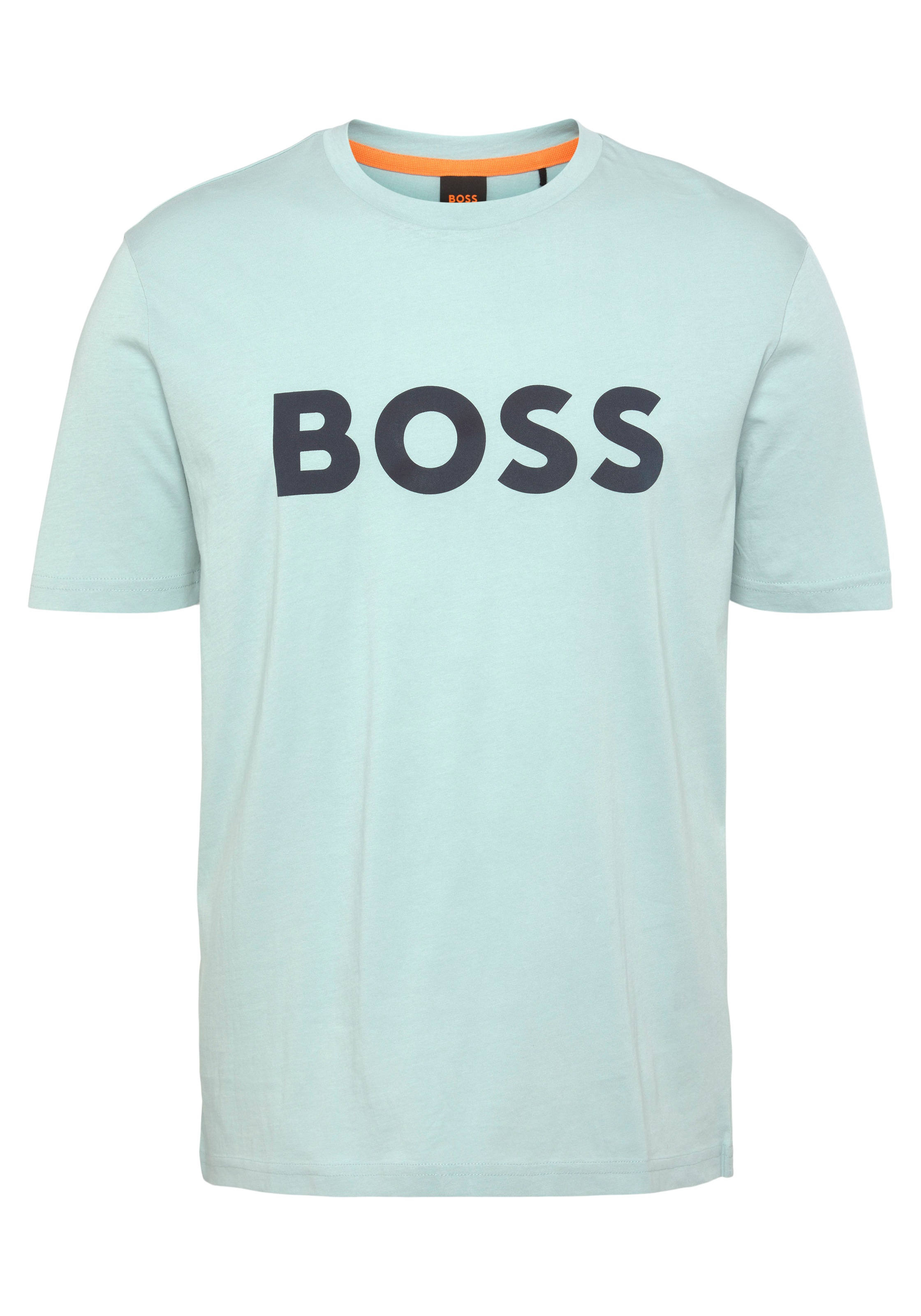 Brust auf mit BOSS »Thinking ♕ ORANGE 01«, 10246016 großem BOSS T-Shirt 1 Druck bei der