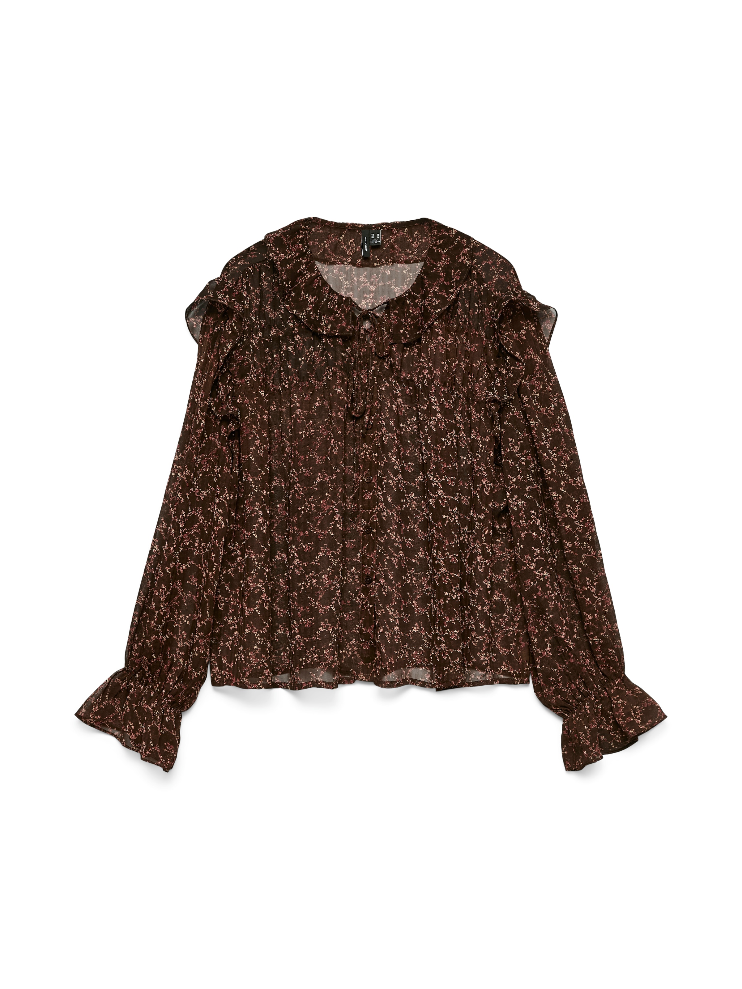 Vero Moda Rüschenbluse »VMPETRA LS SHIRT WVN GA NOOS«