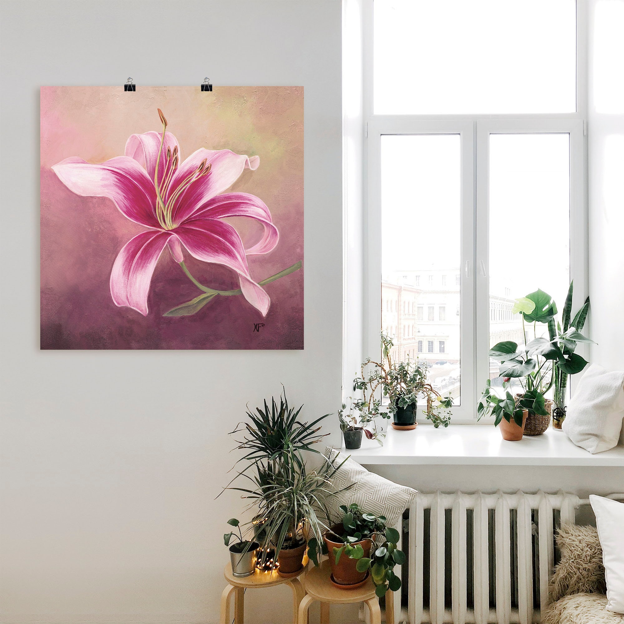 Artland Wandbild »Frühe Lilie«, Blumen, (1 St.), als Leinwandbild, Poster in verschied. Größen