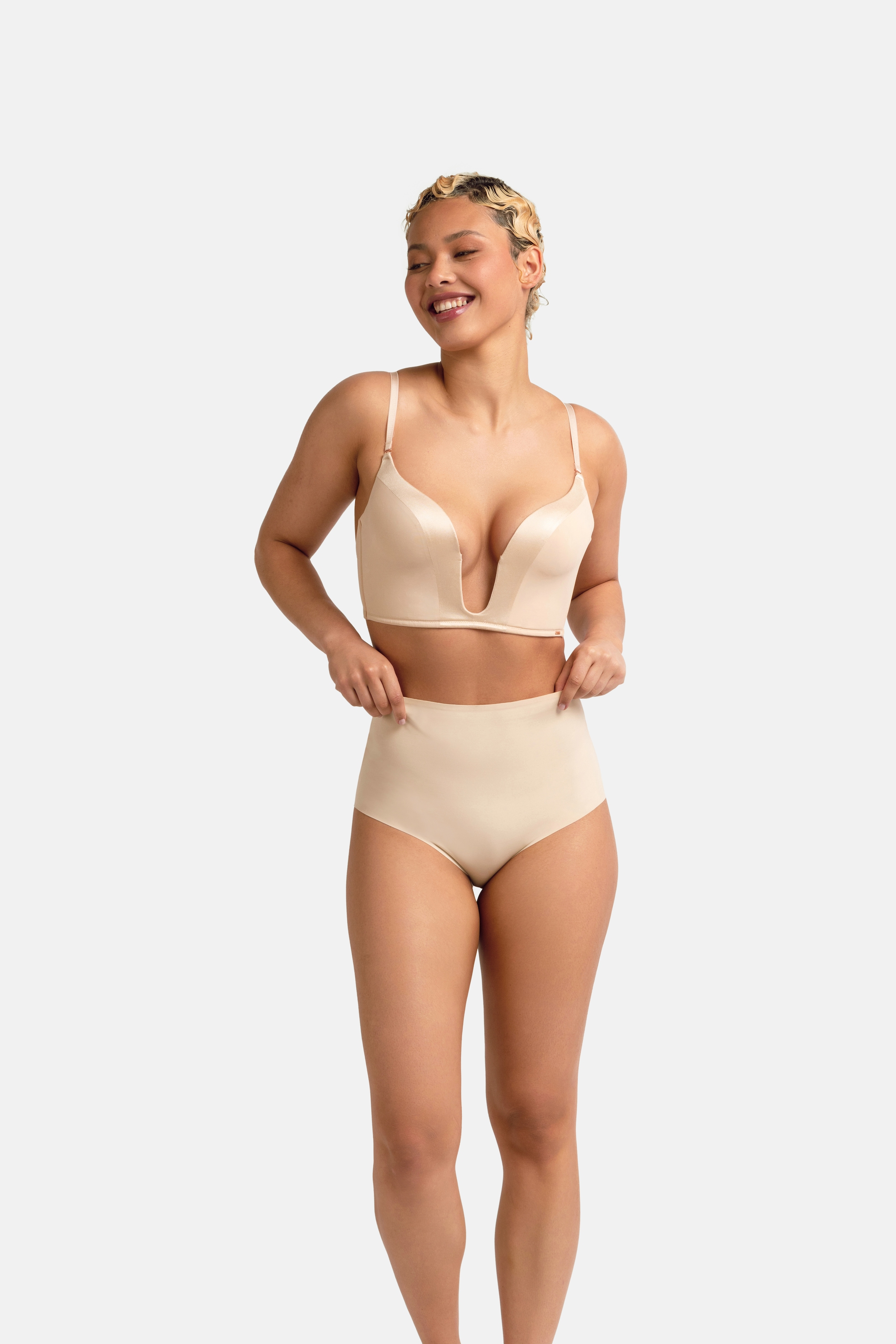 Dorina Slip »High Waisted Midi«, (2er Pack), kaum sichtbar unter enger Kleidung