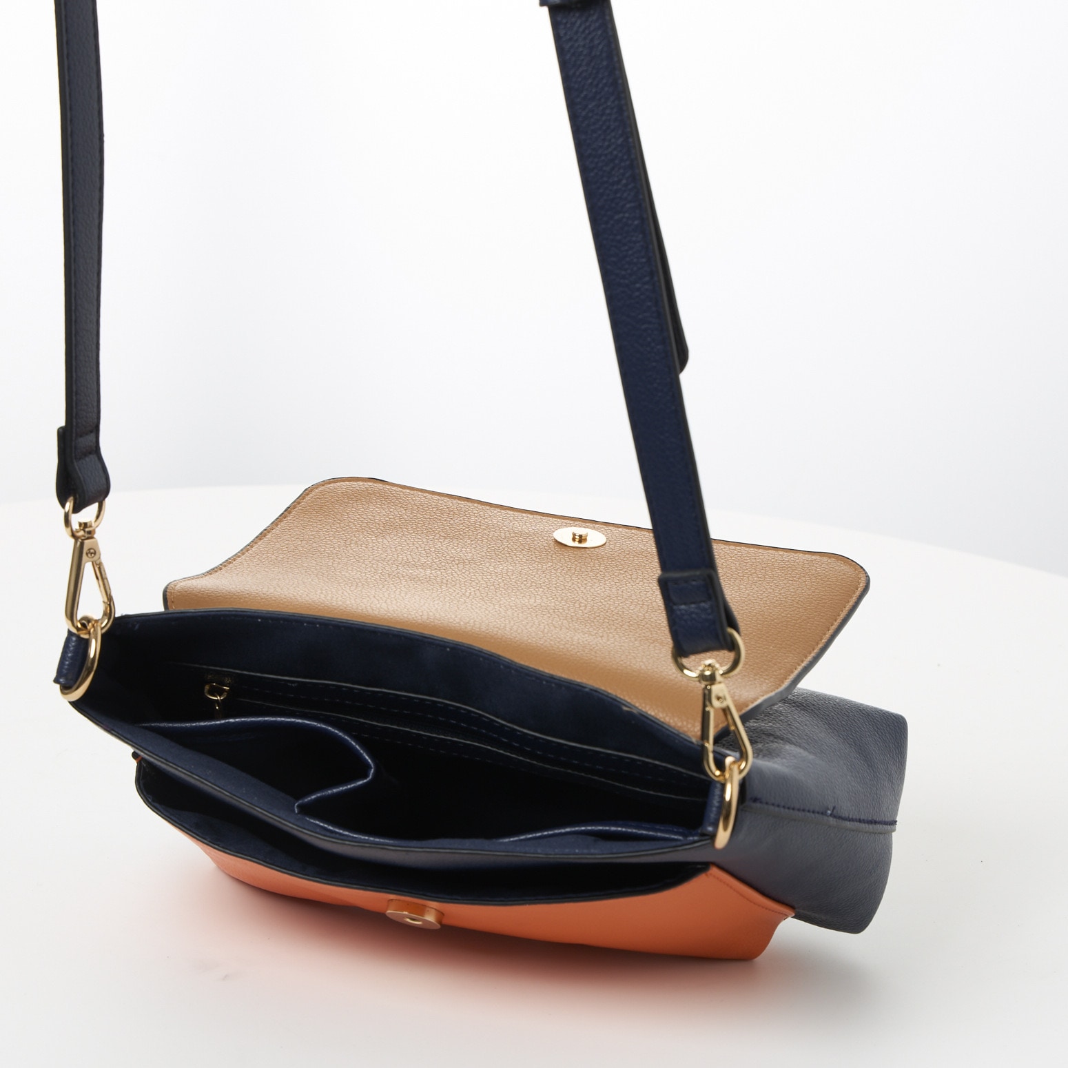 MARCO TOZZI Umhängetasche, Damen Schultertasche, Mini Bag mit aufgesetzter Vordertasche