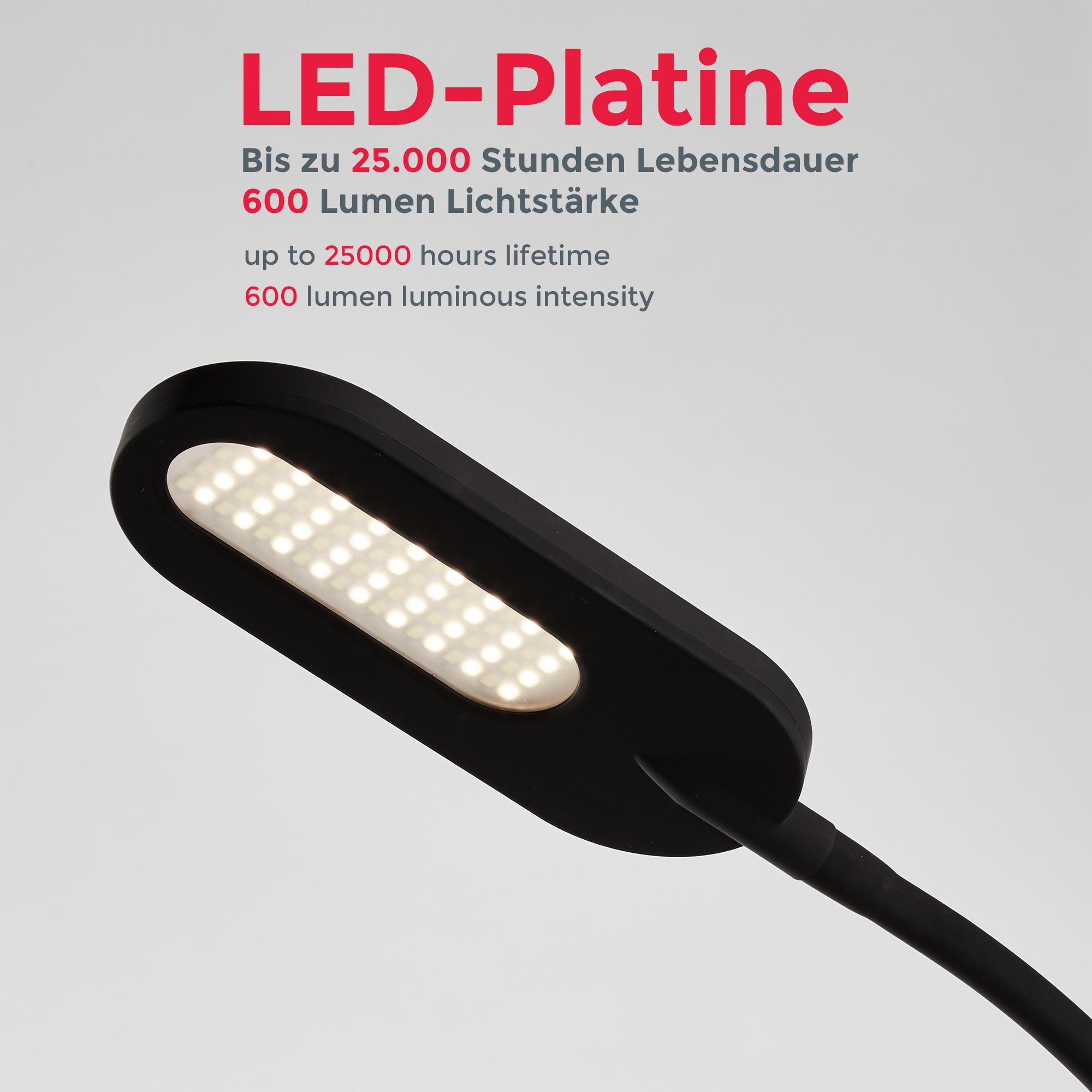 B.K.Licht LED Touch mit Memory flammig-flammig, dimm-, schwenkbar, 600lm 8W Garantie inkl. Stehleuchte, | kaufen XXL 3 & Funkt., 1 Jahren online Stehlampe