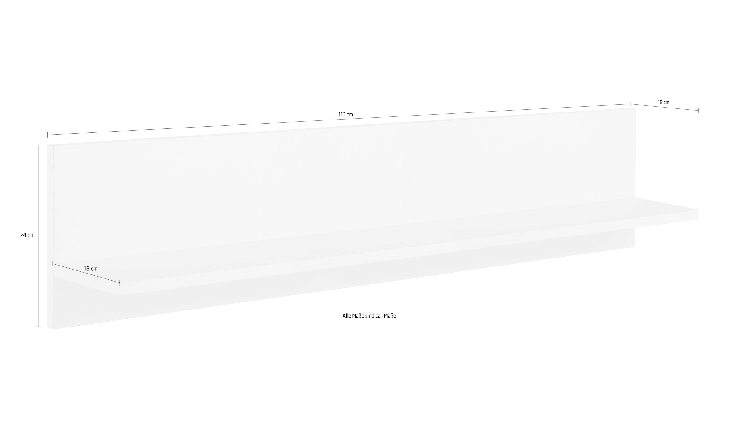 HELD MÖBEL Wandboard »Virginia«, 110 cm breit