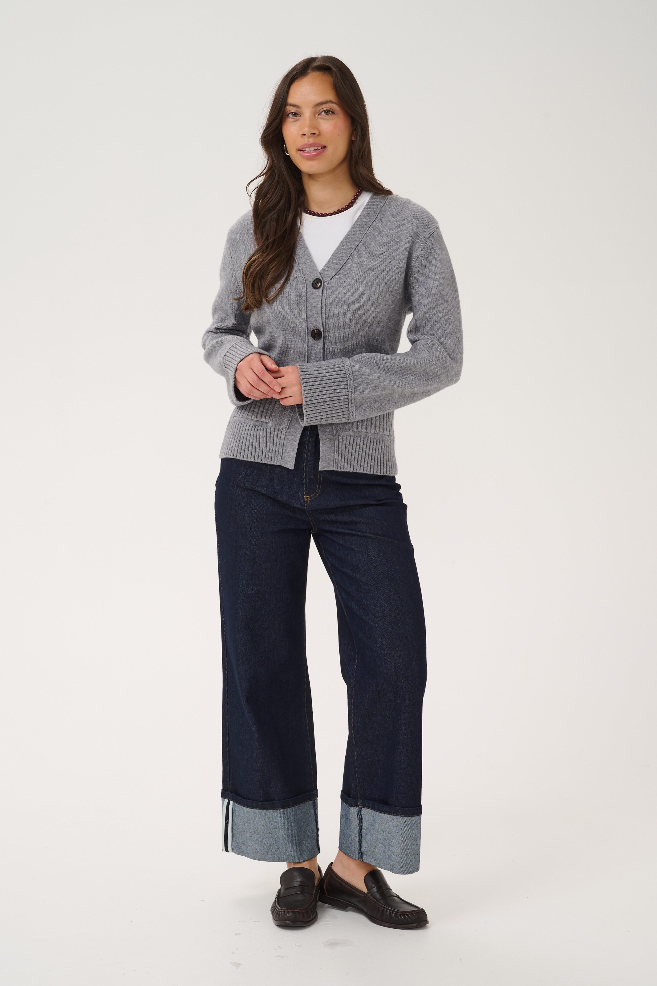 Saint Tropez Strickjacke »TheresaSZ Cardigan« Materialmix, Fitted