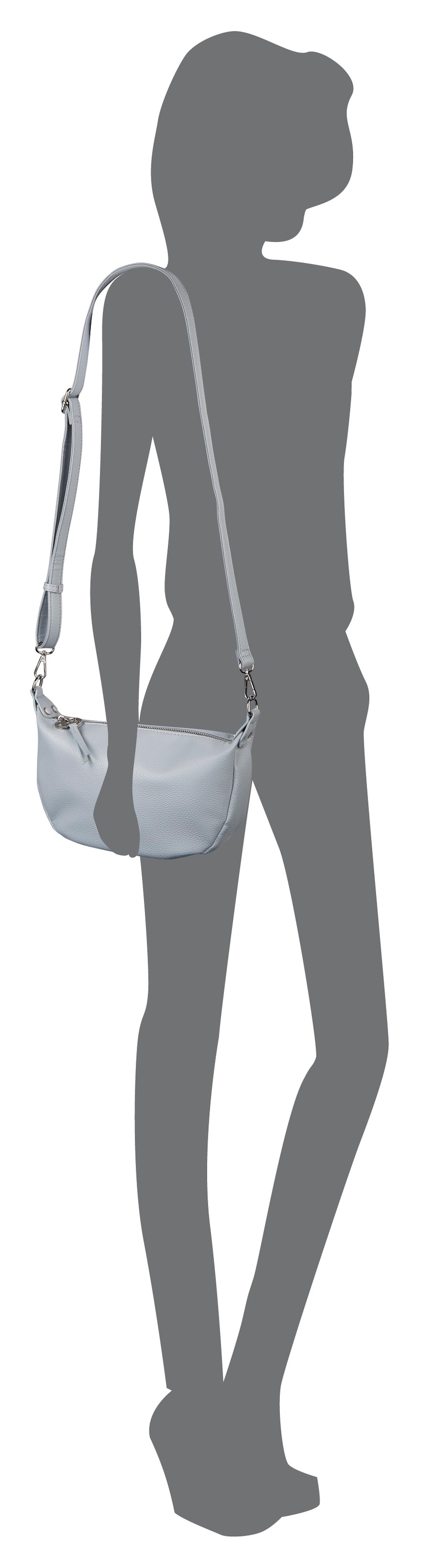Bruno Banani Schultertasche »Amalfi«, abnehmbarer Schulterriemen Handtasche Damen in modischer Form