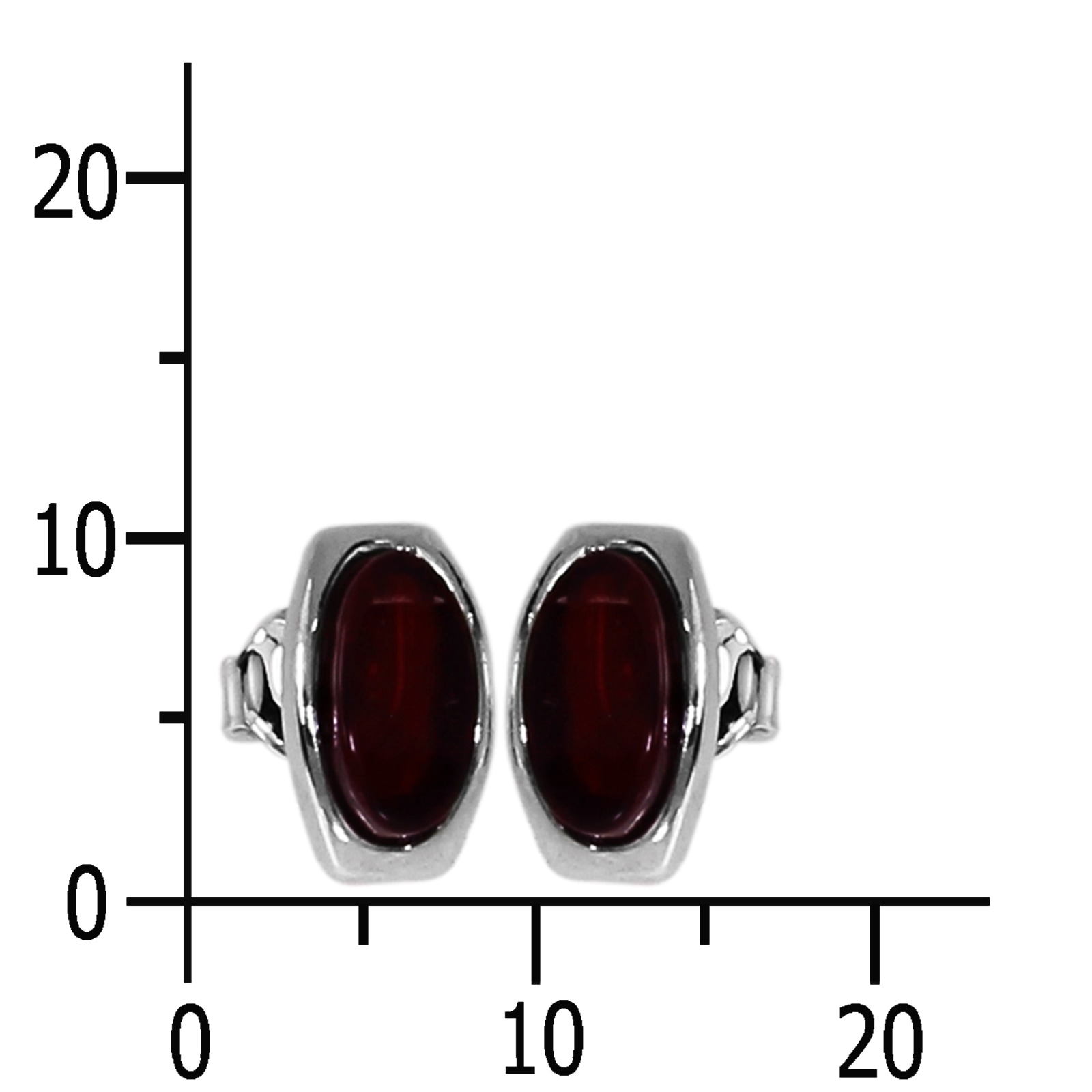 OSTSEE-SCHMUCK Paar Ohrstecker »Ostsee-Schmuck Ohrstecker Tinta cherry Ohrstecker Tinta cherry«