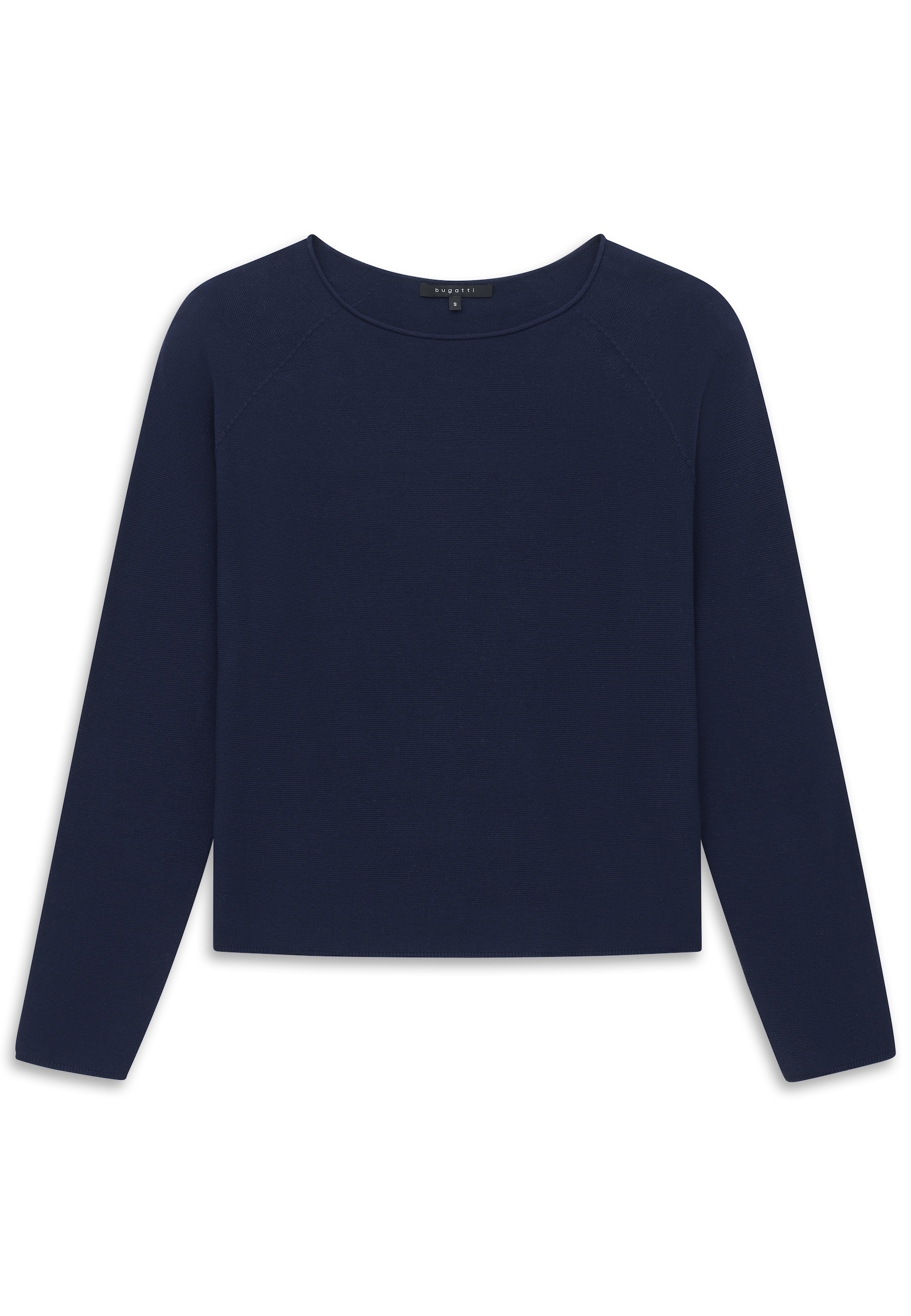 bugatti Rundhalspullover »Regular Fit« Regular Fit Baumwolle Rundhals