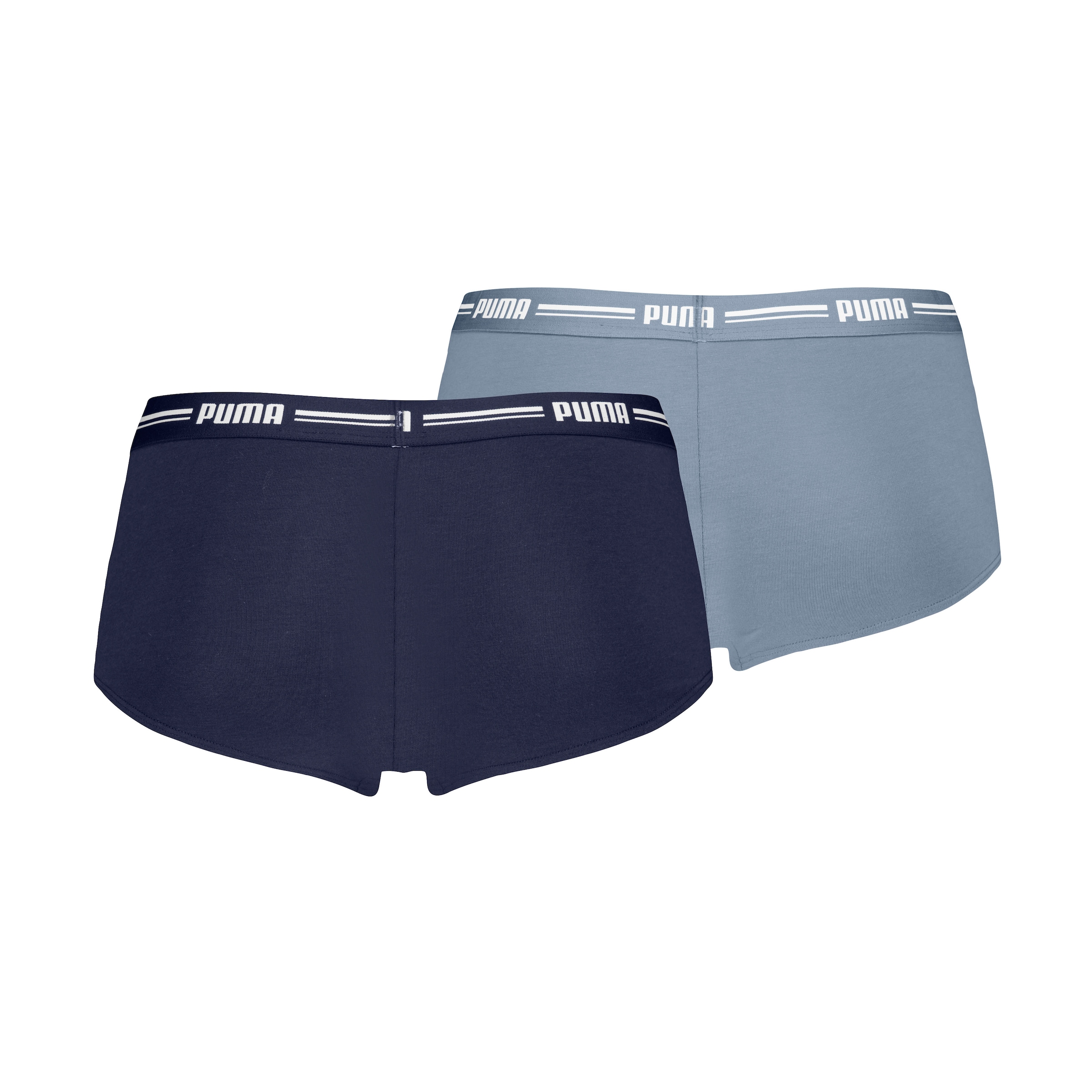 PUMA Panty »PUMA WOMEN MINI SHORT 2P PACK«, (Packung, 2er Pack), mit markantem Logo-Bund