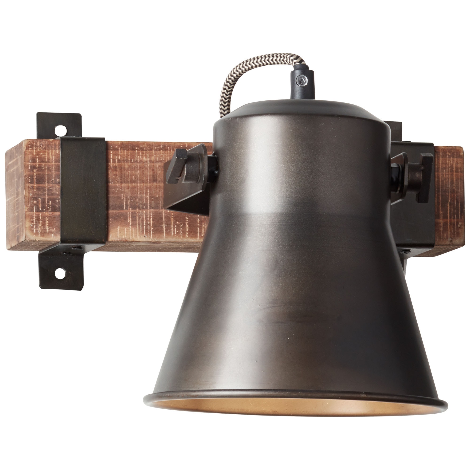 Brilliant Wandstrahler »Plow«, 1 flammig, Leuchtmittel E27 | ohne Leuchtmittel, Wandspot