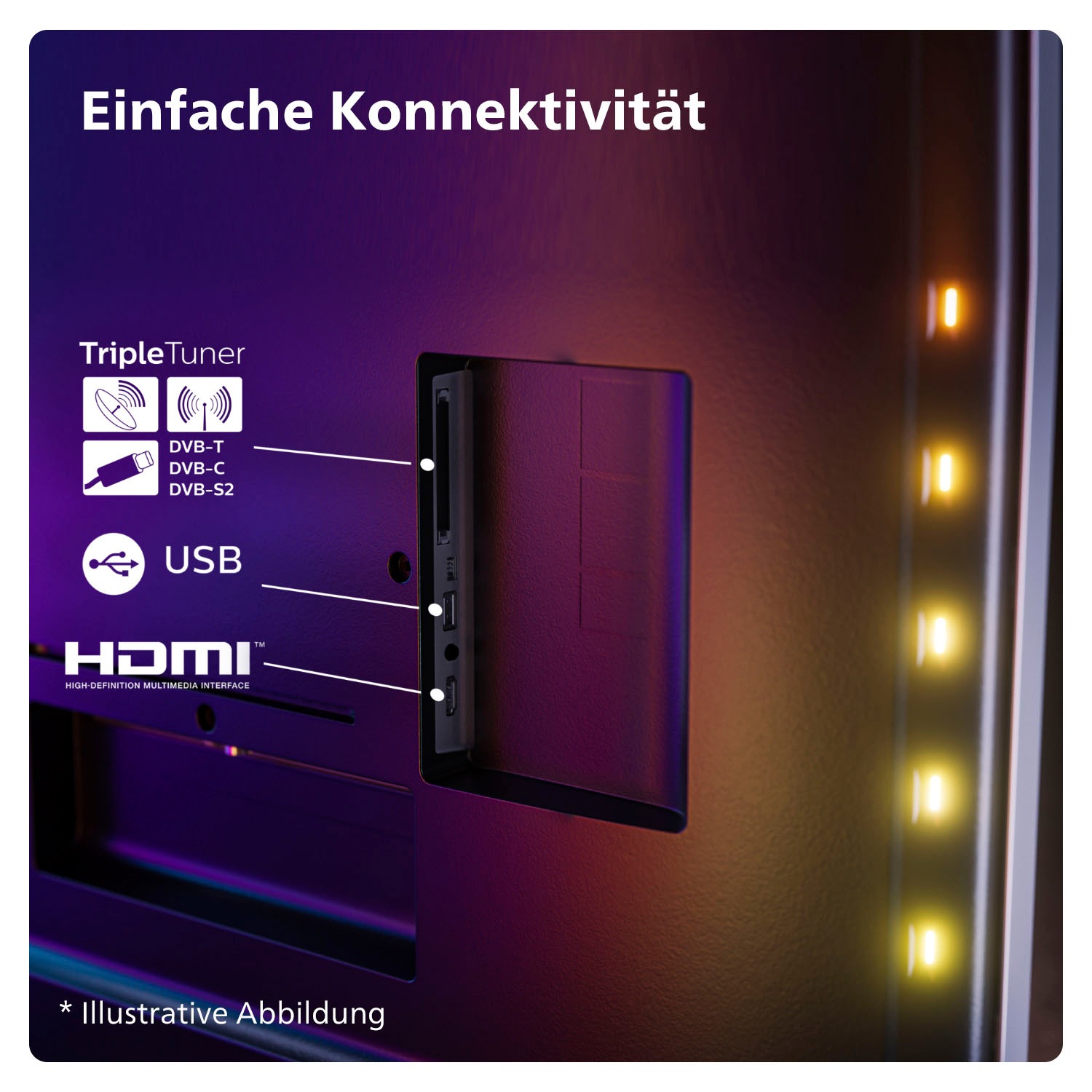 Philips Mini-LED-Fernseher »55PML9009/12«, 4K Ultra HD, Smart-TV