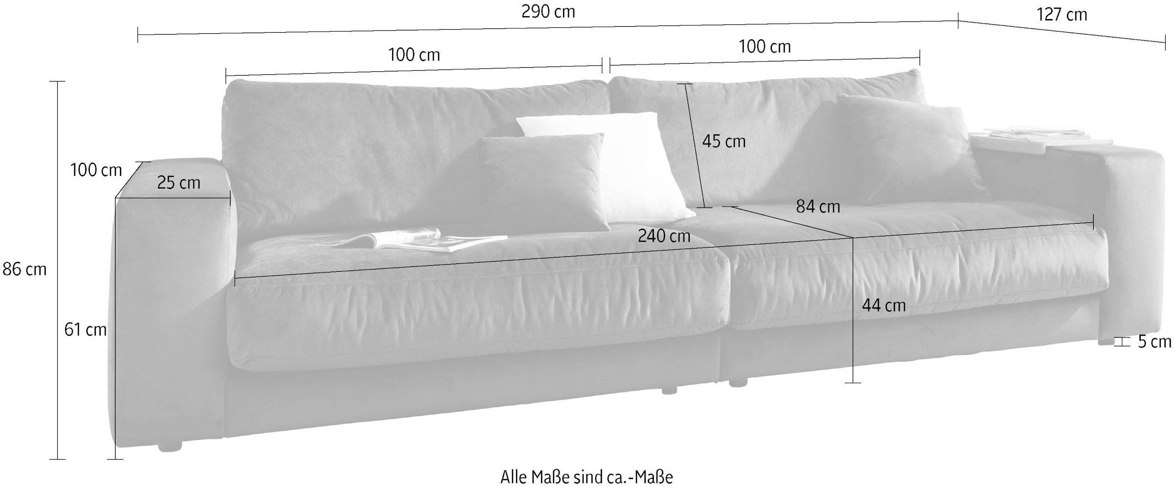 3C Candy Big-Sofa »Enisa II«, bestehend aus Modulen, daher auch individuell  aufstellbar bequem bestellen