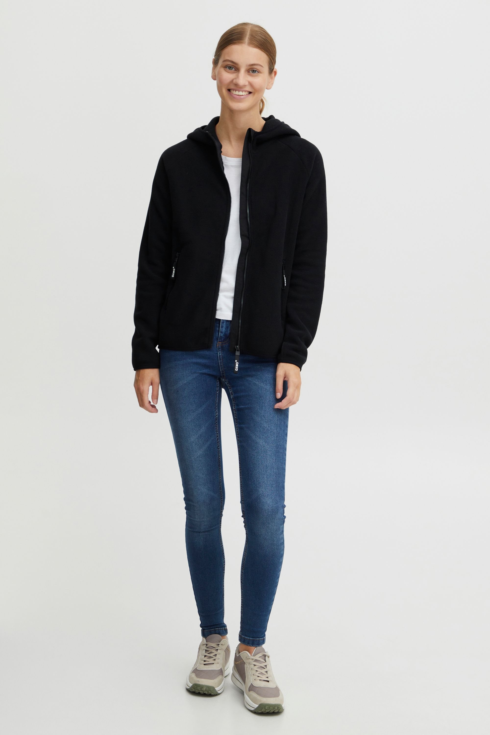 OXMO Fleecejacke »Fleecejacke OXFinja«, mit Kapuze