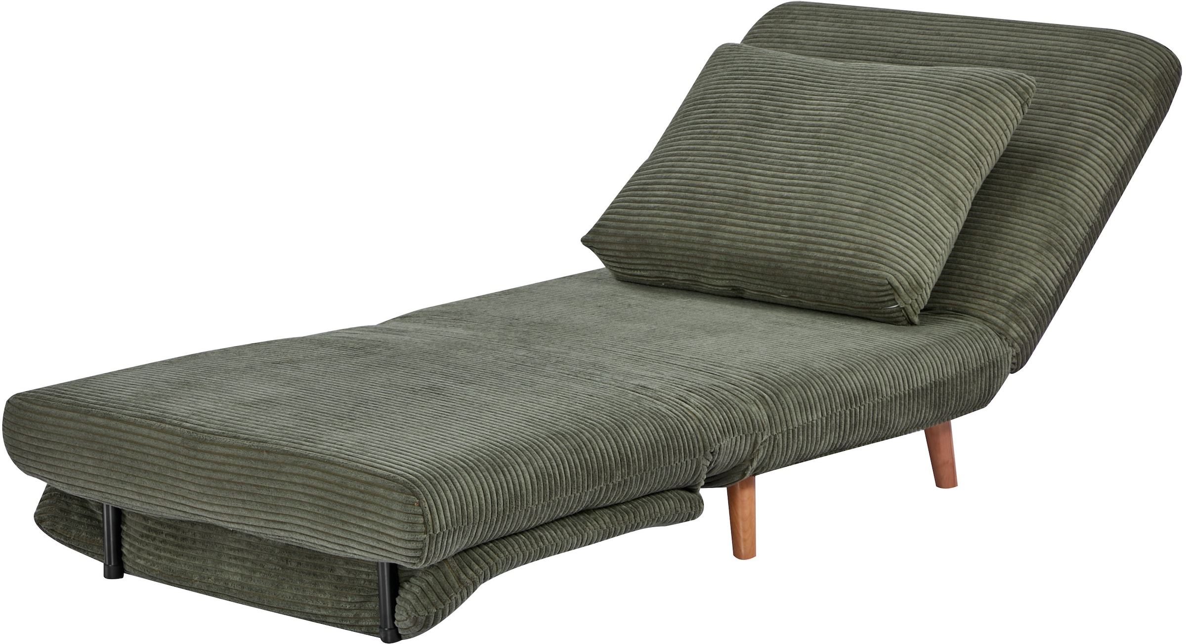 OTTO home Sessel »AINSLEY  - OTTO. Verlässliche Qualität.« wandelbar zum Gästebett, Schlafliege, Webstoff u. Cord-Bezug