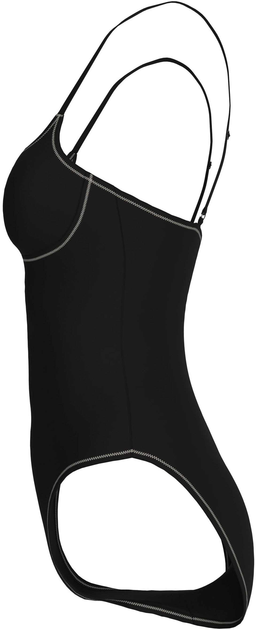 Calvin Klein Swimwear Badeanzug Körpernahe Passform mit verstellbaren Trägern