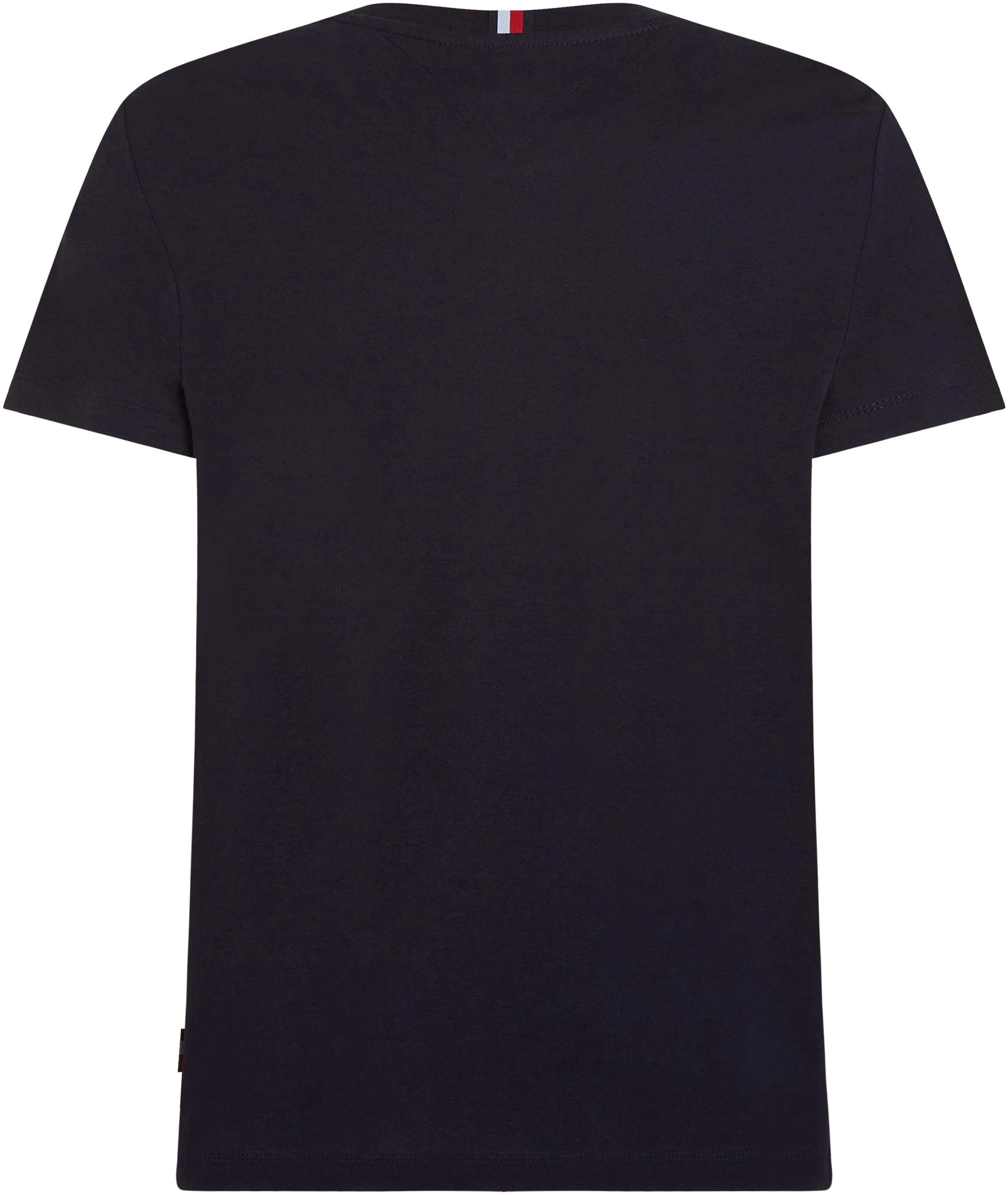 Tommy Hilfiger T-Shirt »GLOBAL STRIPE WREATH TEE«, mit Archive-Wappen-Logo