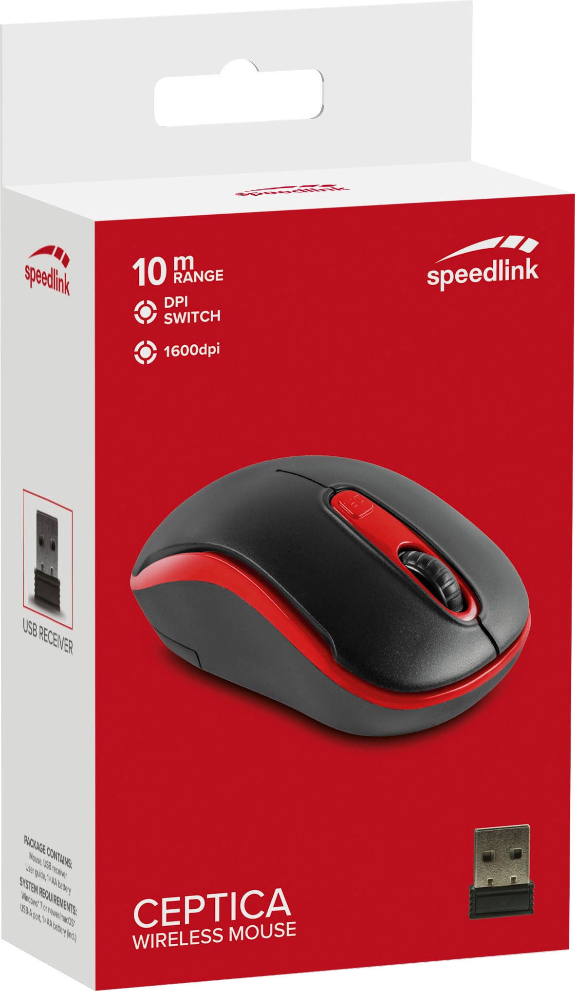 Speedlink Maus »CEPTICA Wireless«, kabellos, Für Links- und Rechtshänder