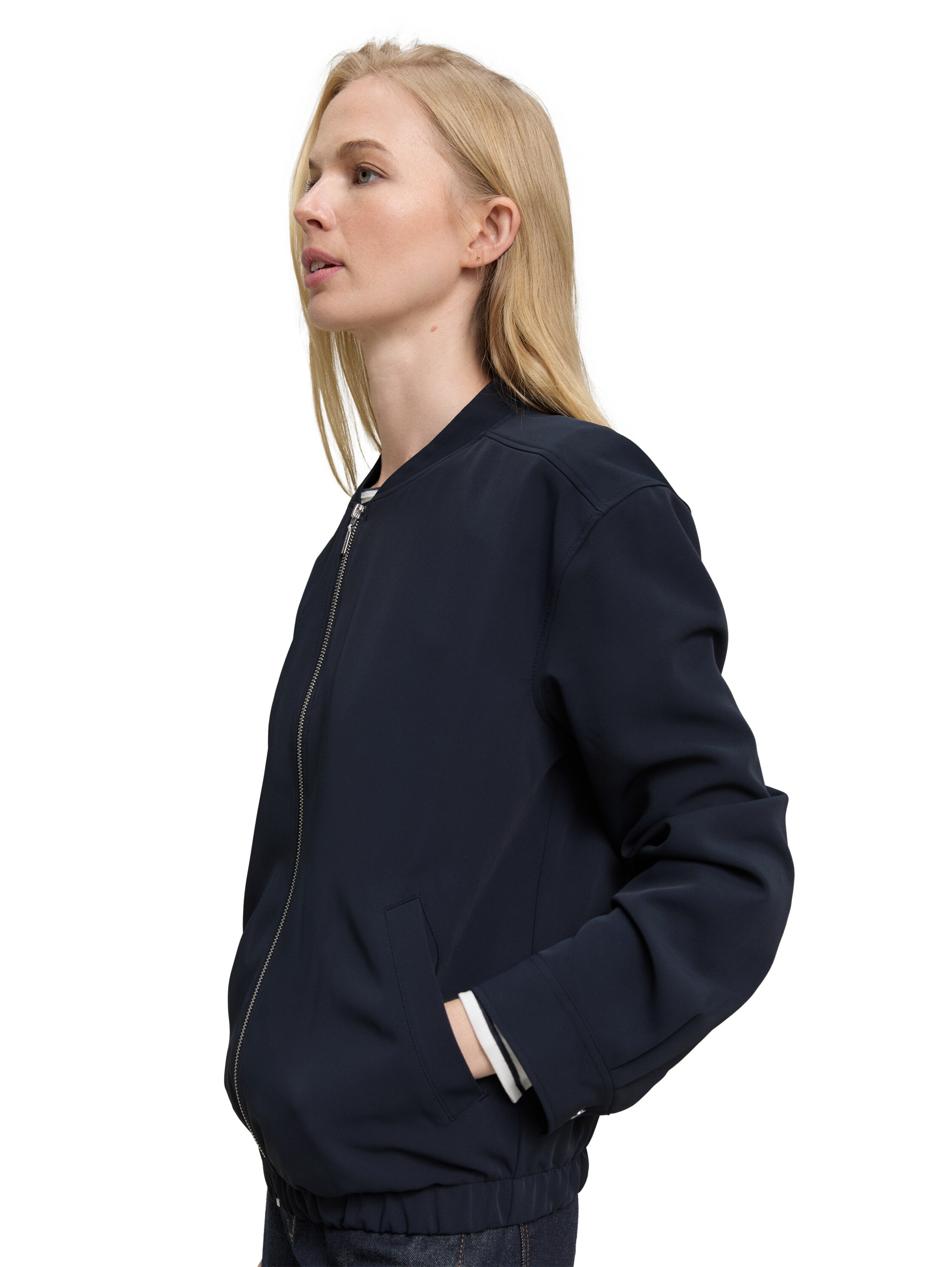 TOM TAILOR Cardigan, mit Stehkragen und Reißverschluss