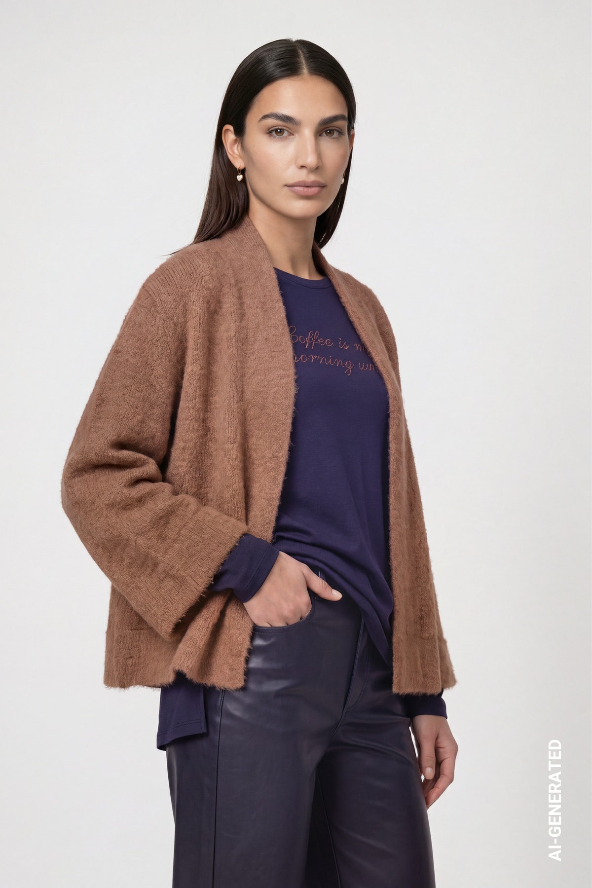 Monari Strickjacke Regular fit mit Rundhalsausschnitt