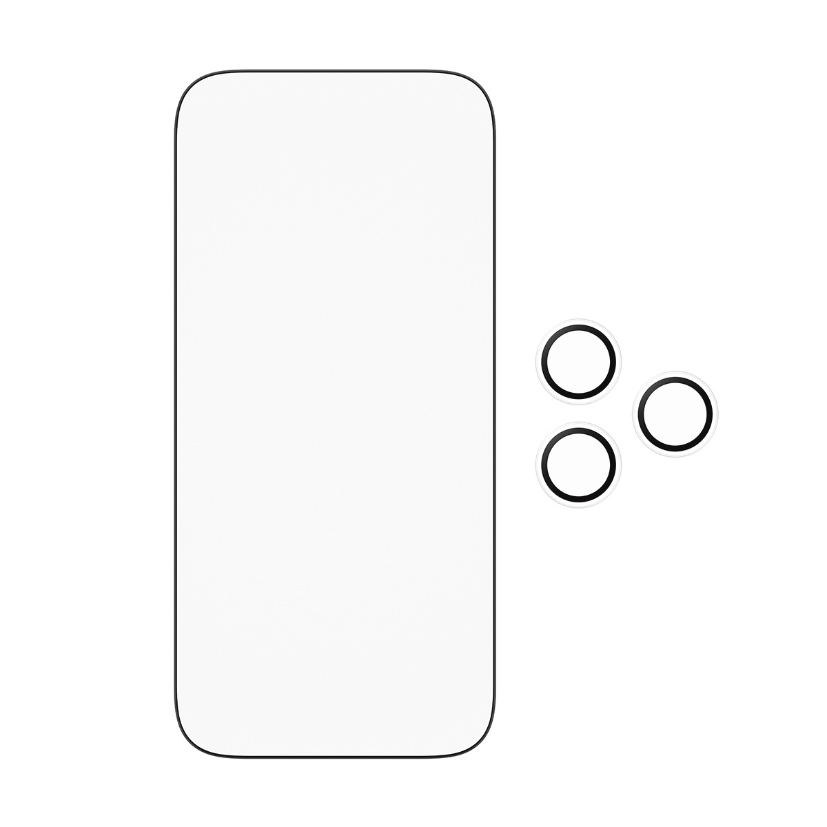 CARE by PanzerGlass Displayschutzglas »2-in-1 Protection Essentials Bundle« für Apple iPhone 17 Pro Displayschutzfolie, Schutzfolie, Bildschirmschutz, kratz- & stoßfest