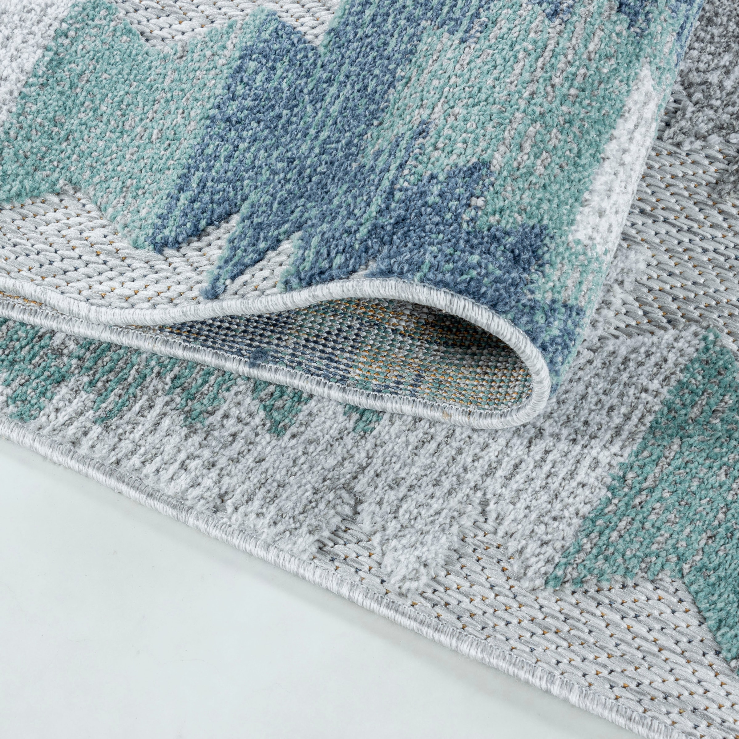 Ayyildiz Teppiche Outdoorteppich »BAHAMA 5153« rechteckig 8 mm Höhe Läufer, Flachflor mit Hoch-Tief-Struktur, In-und Outdoor geeignet