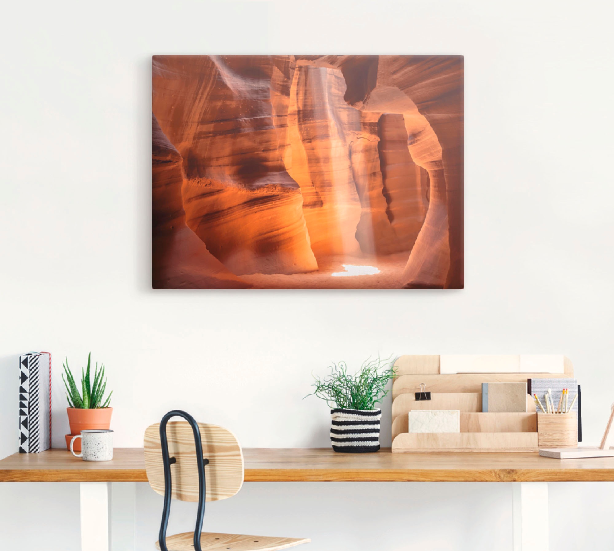 Artland Leinwandbild »Antelope Canyon Lichtsäule II«, Amerika, (1 St.), auf Keilrahmen gespannt
