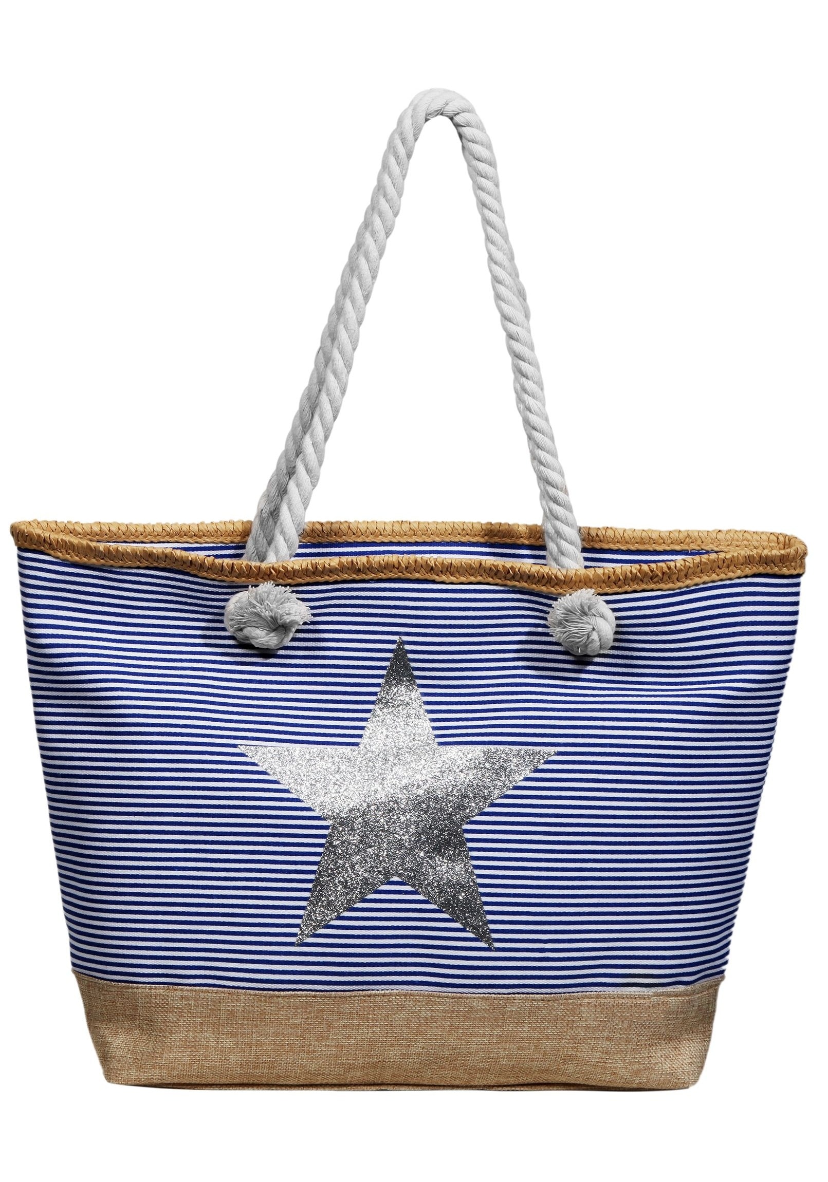 Cham Cham Strandtasche »Damen Textil Stern - XXL Strandtasche Shopper«
