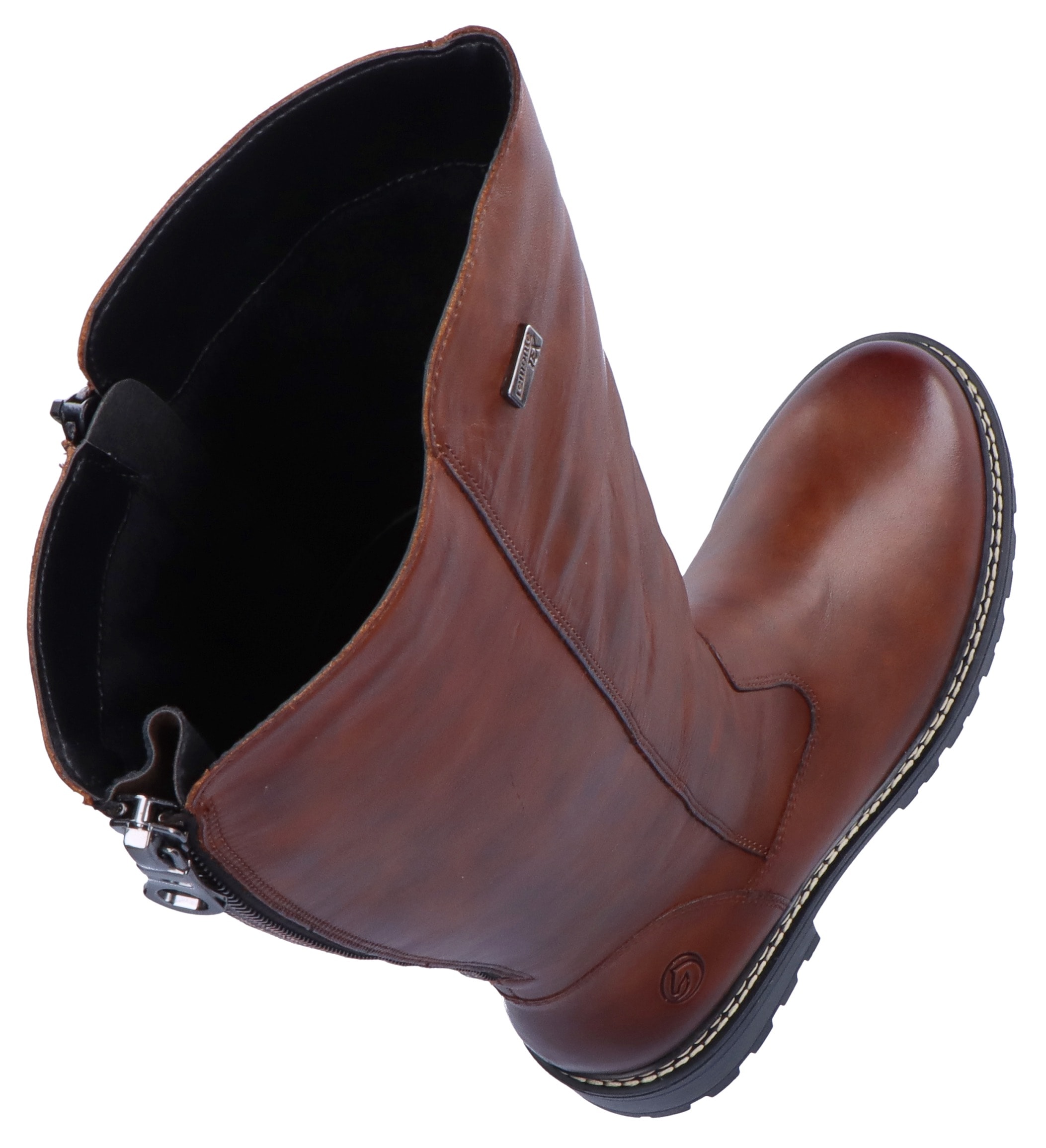 Remonte Stiefel, Blockabsatz, Businesschuh, Langschaftstiefel Innenreißverschluss