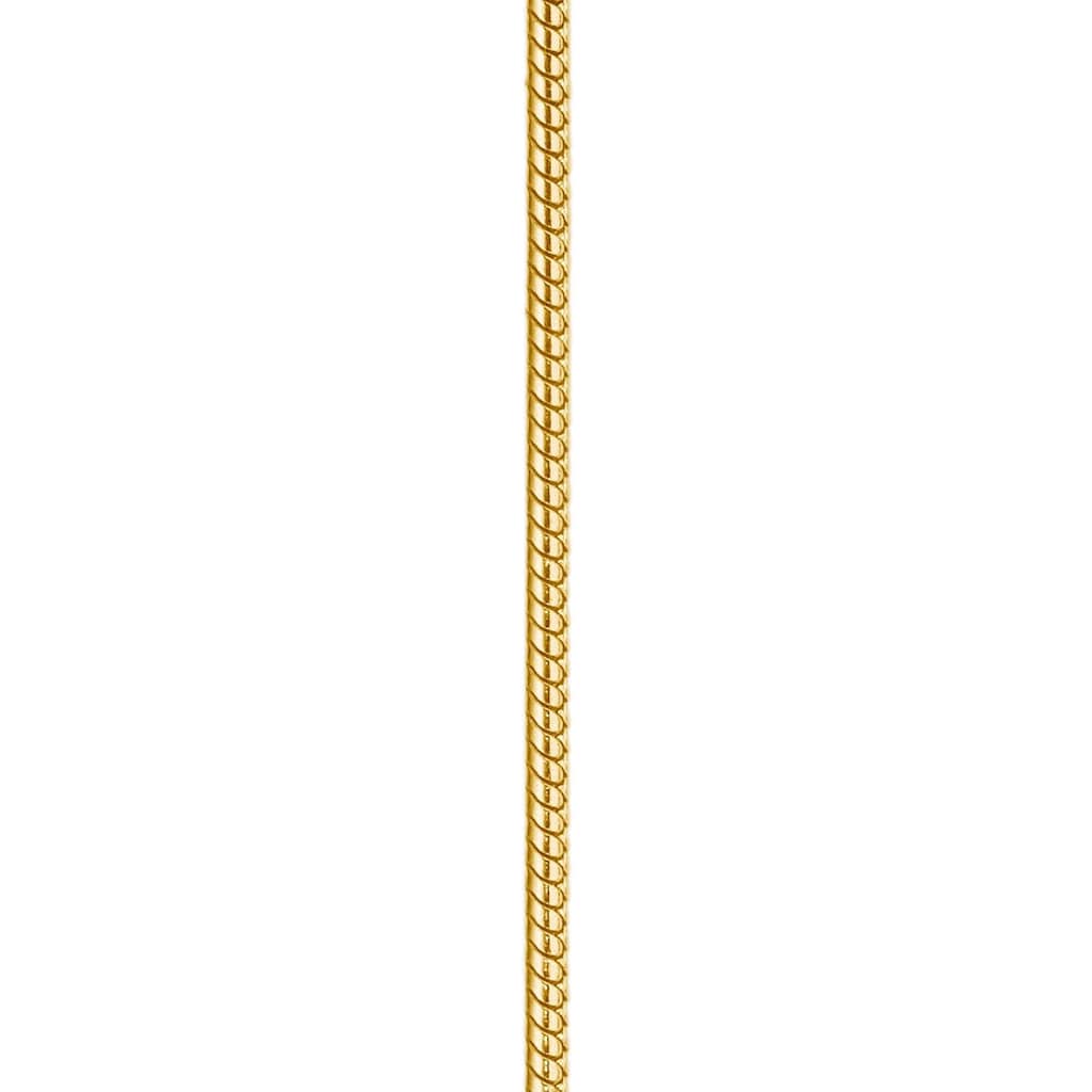 Firetti Edelstahlkette »in Schlangenkettengliederung, 1,5 mm breit, gelbgoldfarben«, Made in Germany