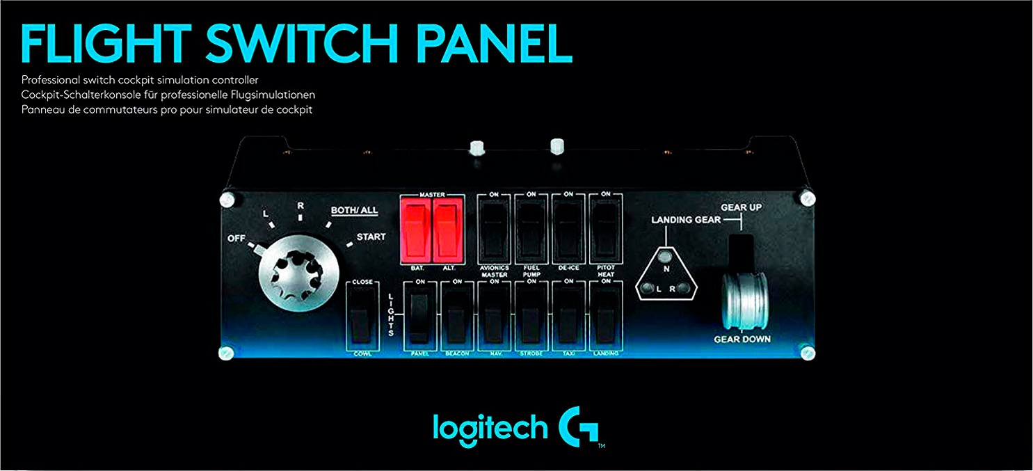 Logitech G Gaming-Adapter »Logitech G Saitek Pro Flight Switch Panel«, 1,8 cm