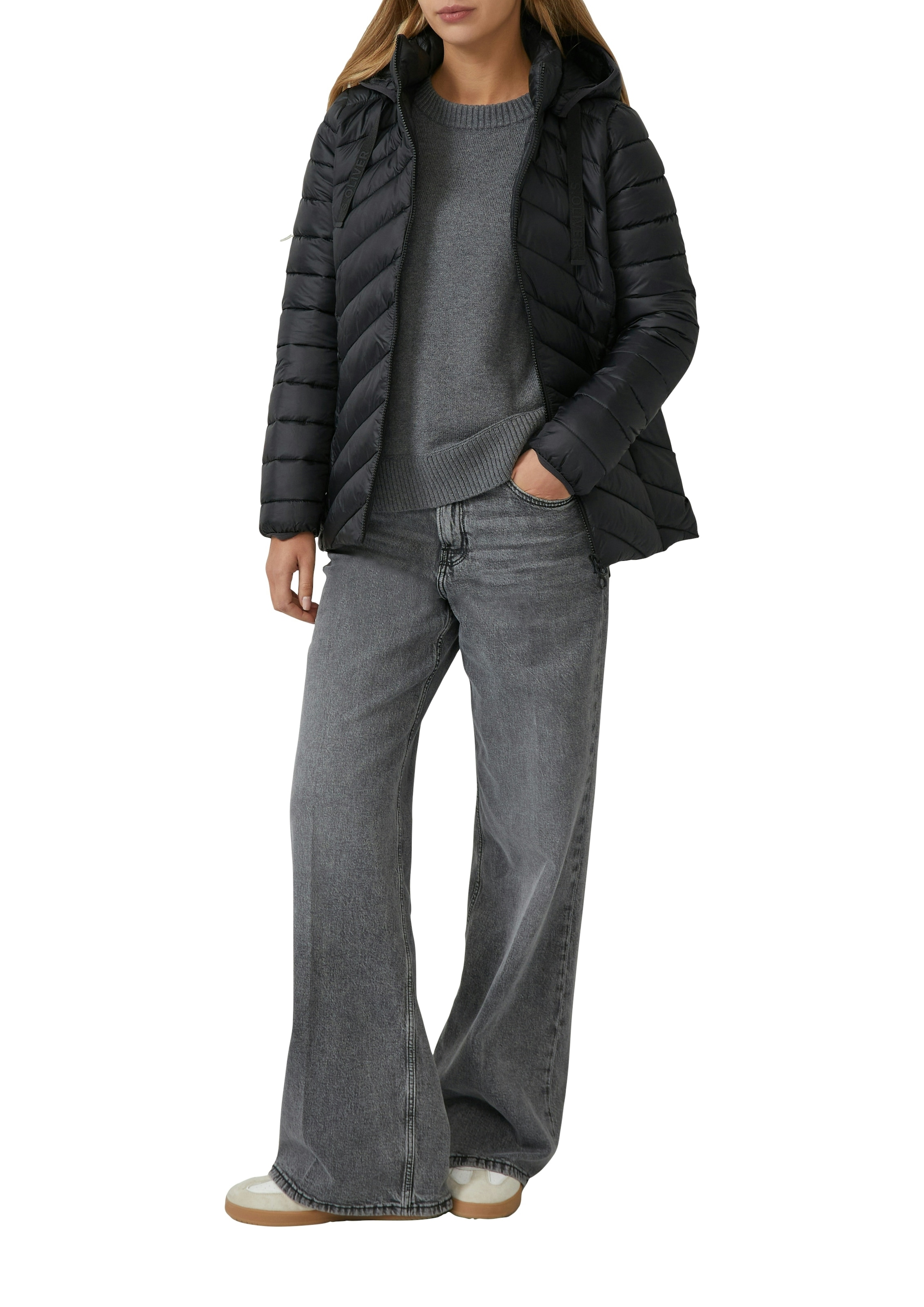 s.Oliver Outdoorjacke mit Kapuze mit abnehmbarer Kapuze