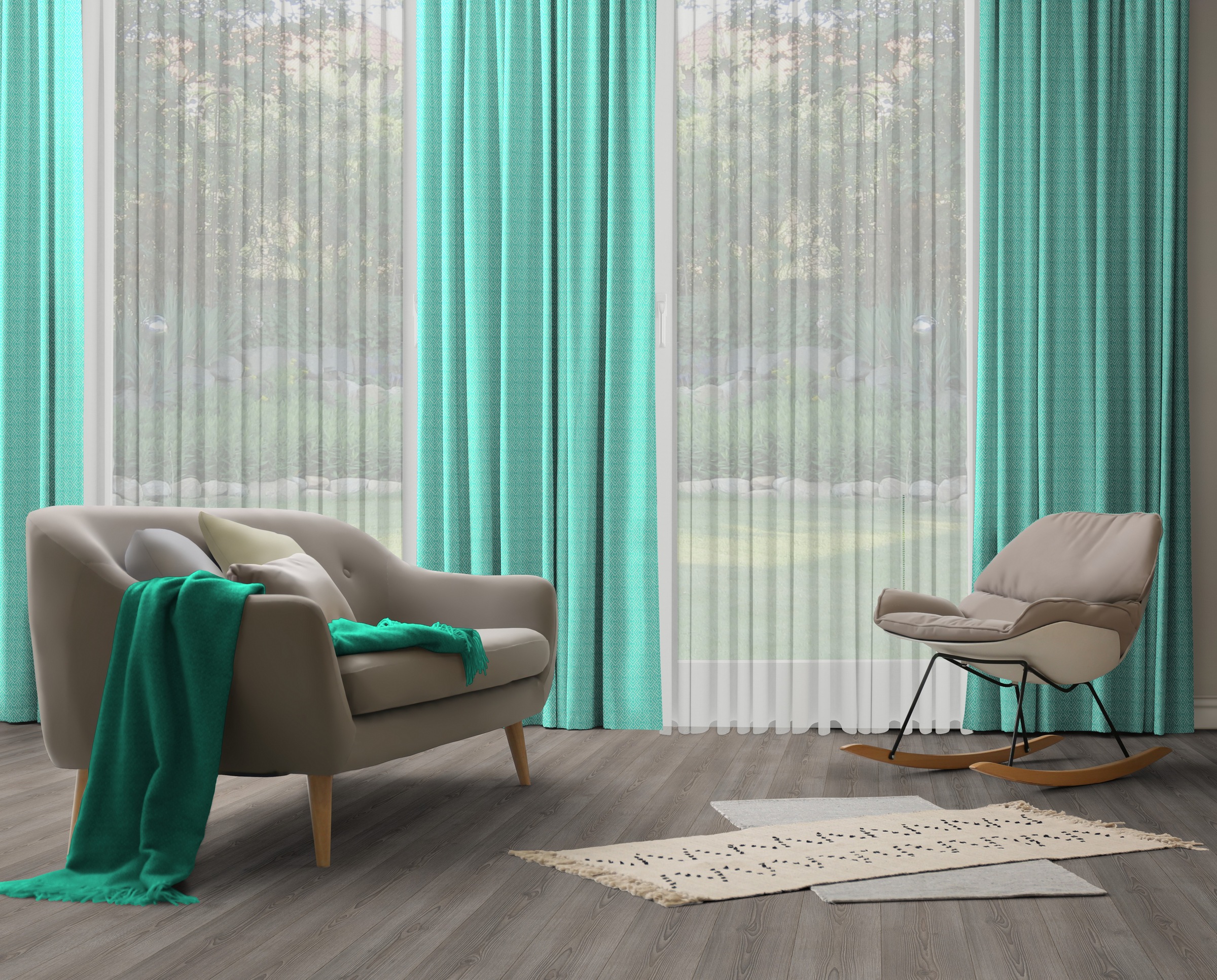 Adam Vorhang »Graphic Ventus« Multifunktionsband 1 Stk. tlg. aus 100% Bio-Baumwolle