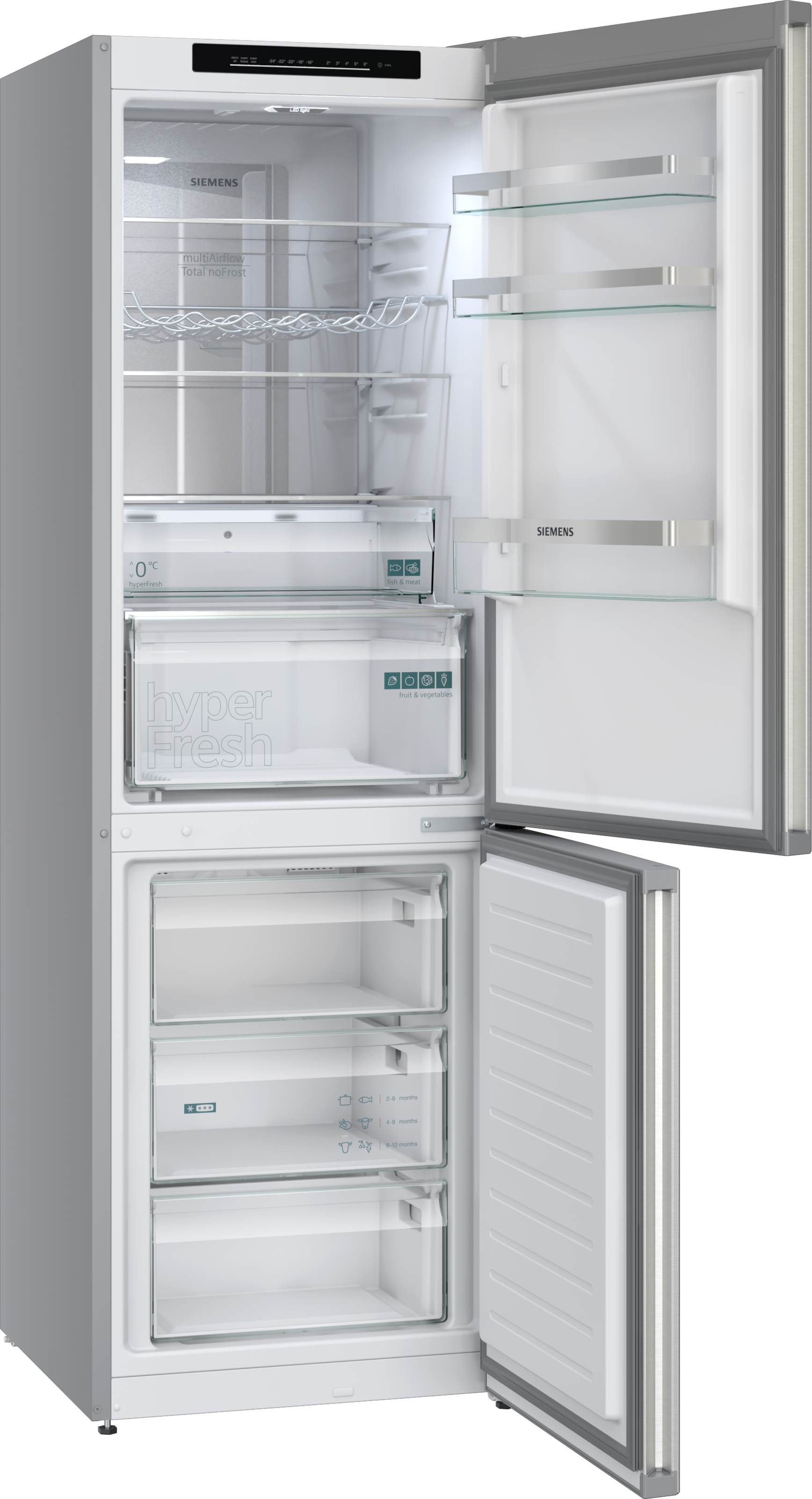 SIEMENS Kühl-/Gefrierkombination iQ300 »KG36NVIAG« 186 cm hoch 60 cm breit